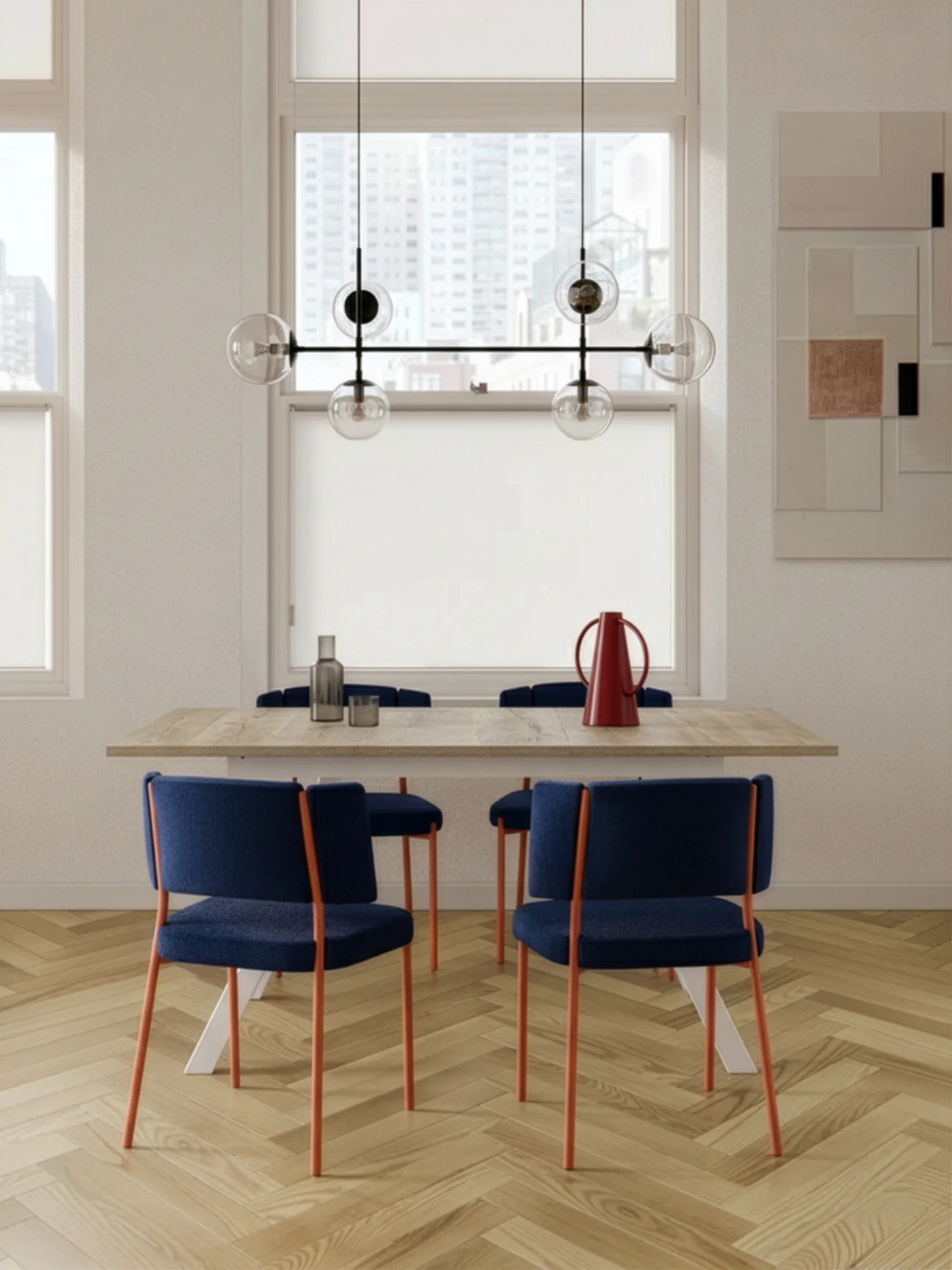 Ausziehtisch LARS - Stabiles Metallgestell 120-160cm für 4-6 Personen - Image 3