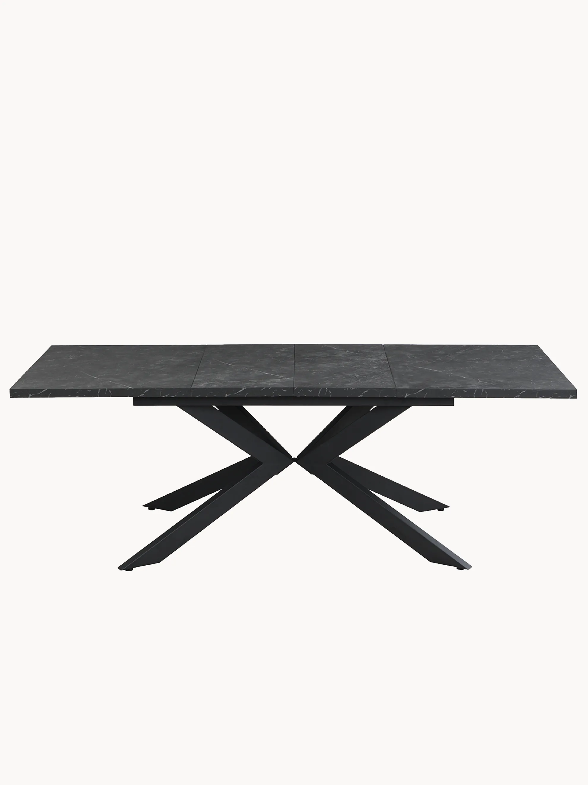 Ausziehtisch MALTE | mit 2 Einlegeplatten | 140-220x90x76 cm | Gestell Schwarz pulverbeschichtet - Image 20