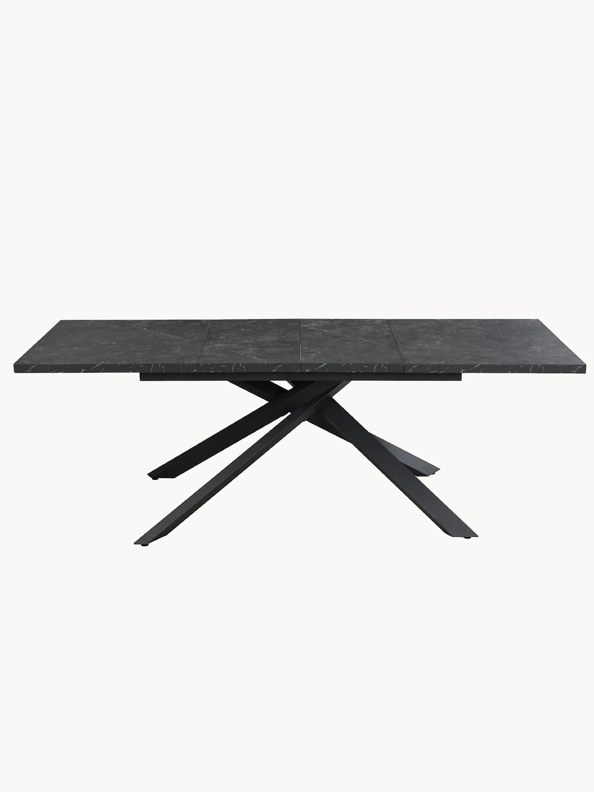 Ausziehtisch MALTE | mit 2 Einlegeplatten | 140-220x90x76 cm | Gestell Schwarz pulverbeschichtet - Image 25