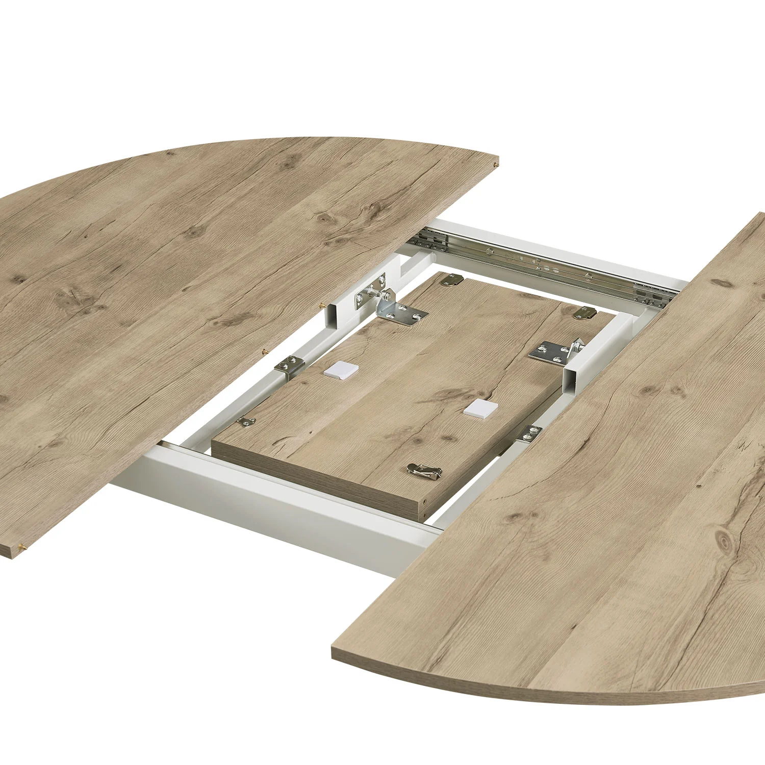 Ausziehtisch TILL- Runder Esstisch 120cm Durchmesser auf 150cm erweiterbar 4-6 Personen - Image 10
