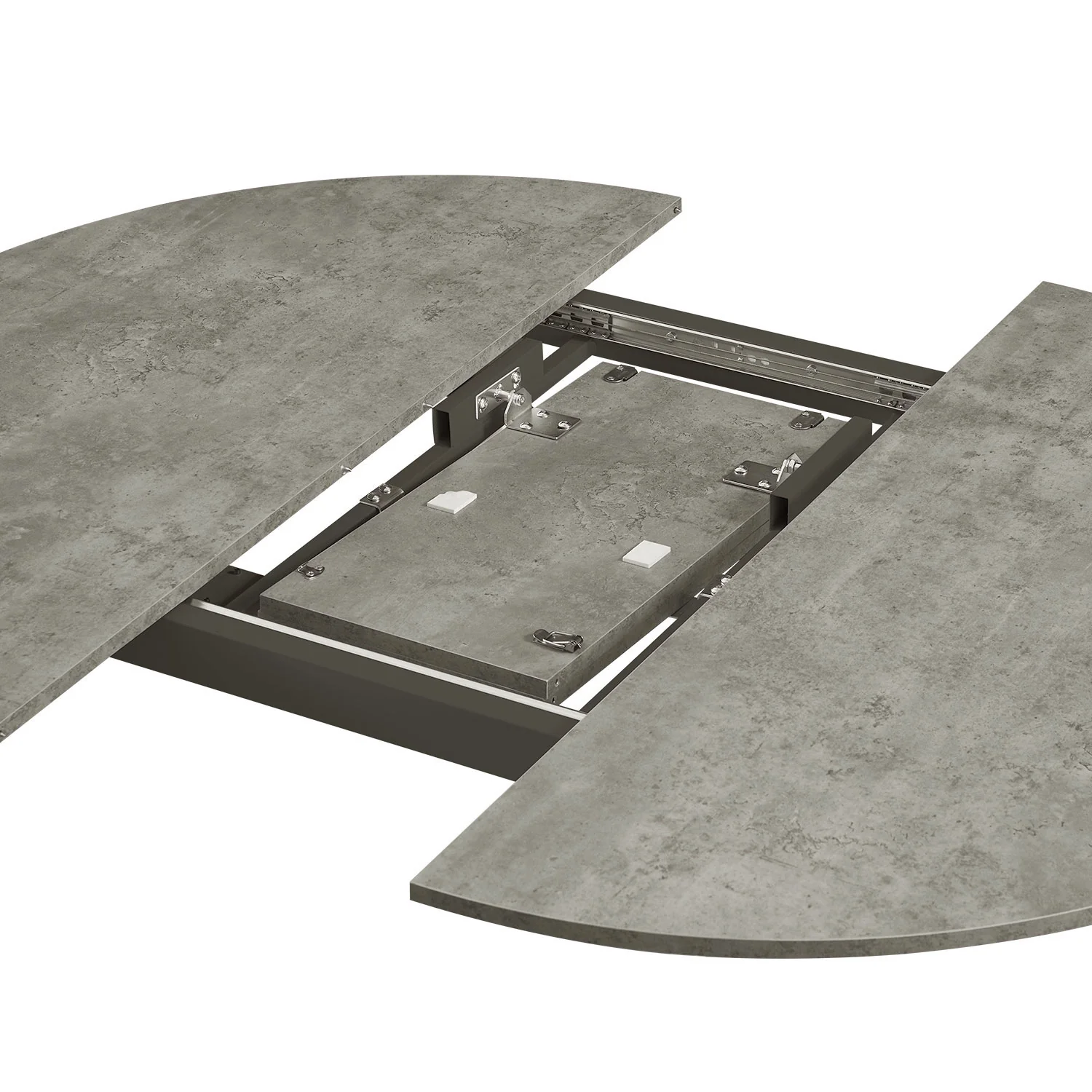 Ausziehtisch TILL- Runder Esstisch 120cm Durchmesser auf 150cm erweiterbar 4-6 Personen - Image 4