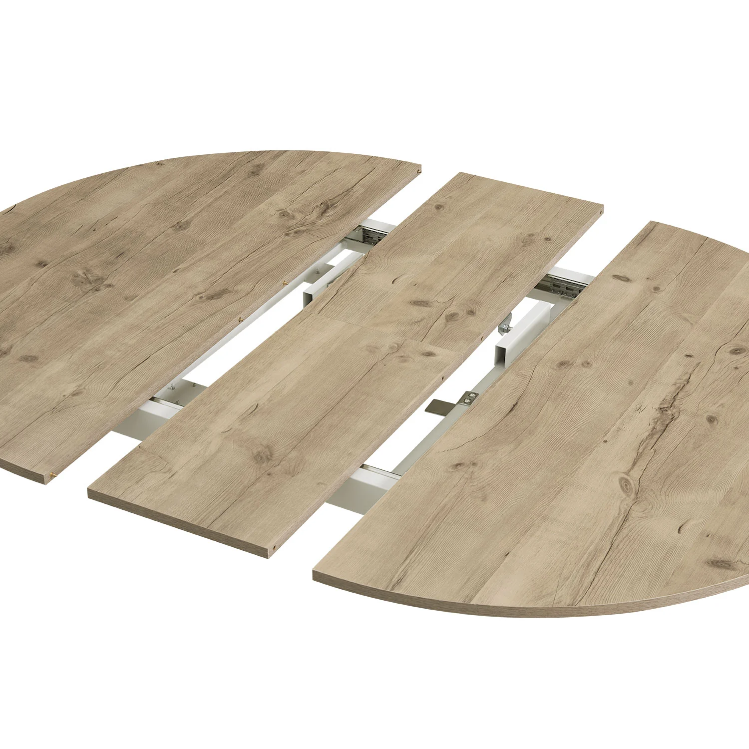 Ausziehtisch TILL- Runder Esstisch 120cm Durchmesser auf 150cm erweiterbar 4-6 Personen - Image 9