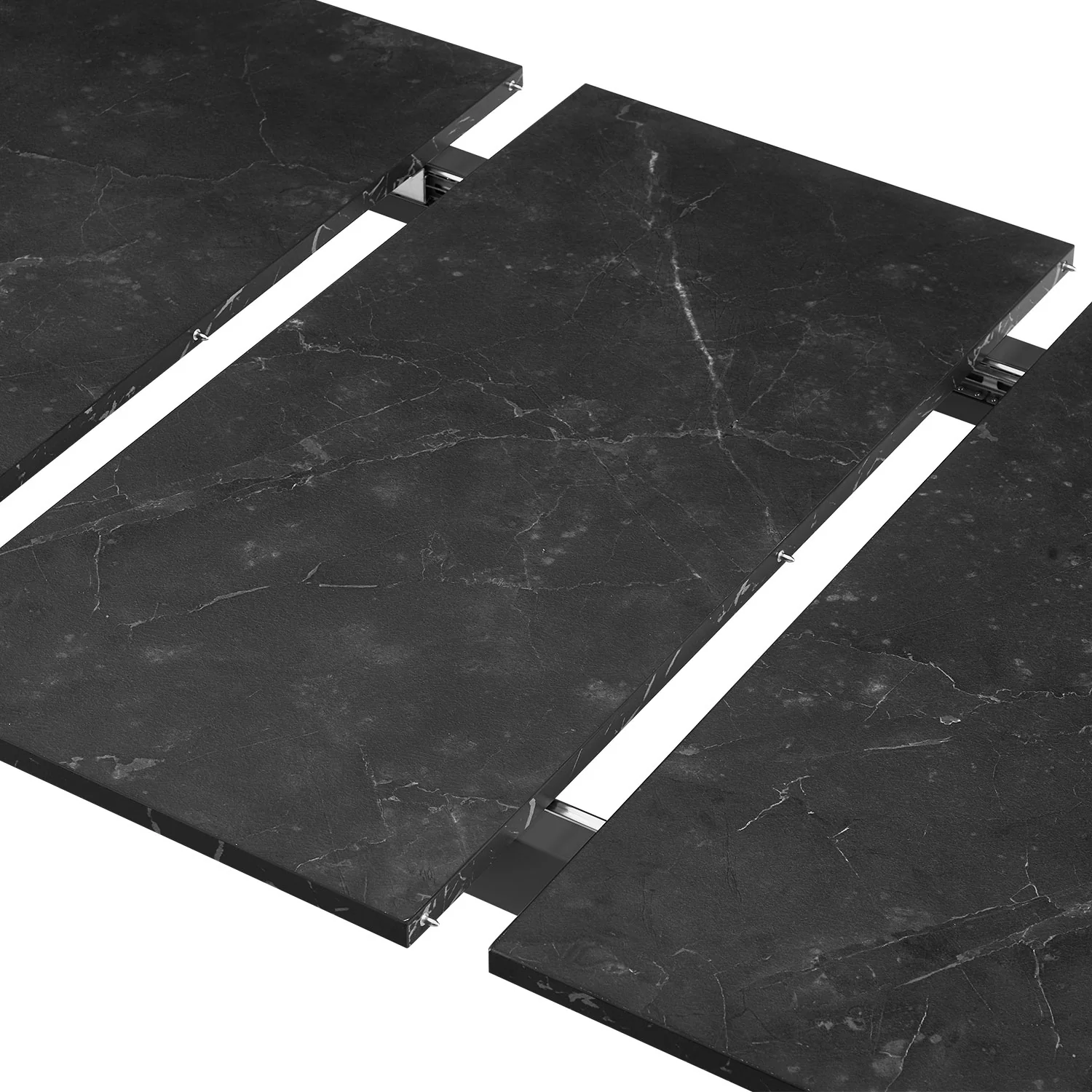B-Ware Esstisch LIO, 120-160cm Marmor-Schwarz - Image 5