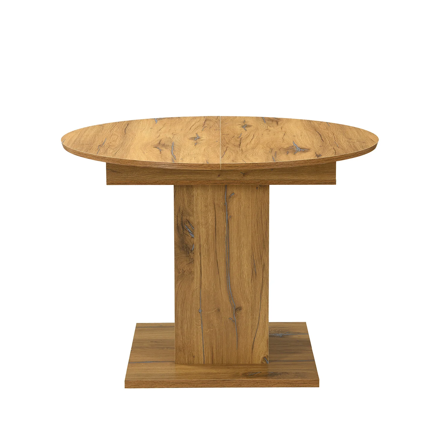 B-Ware Esstisch WIM, rund, 100-140x100cm Alteiche - Image 4