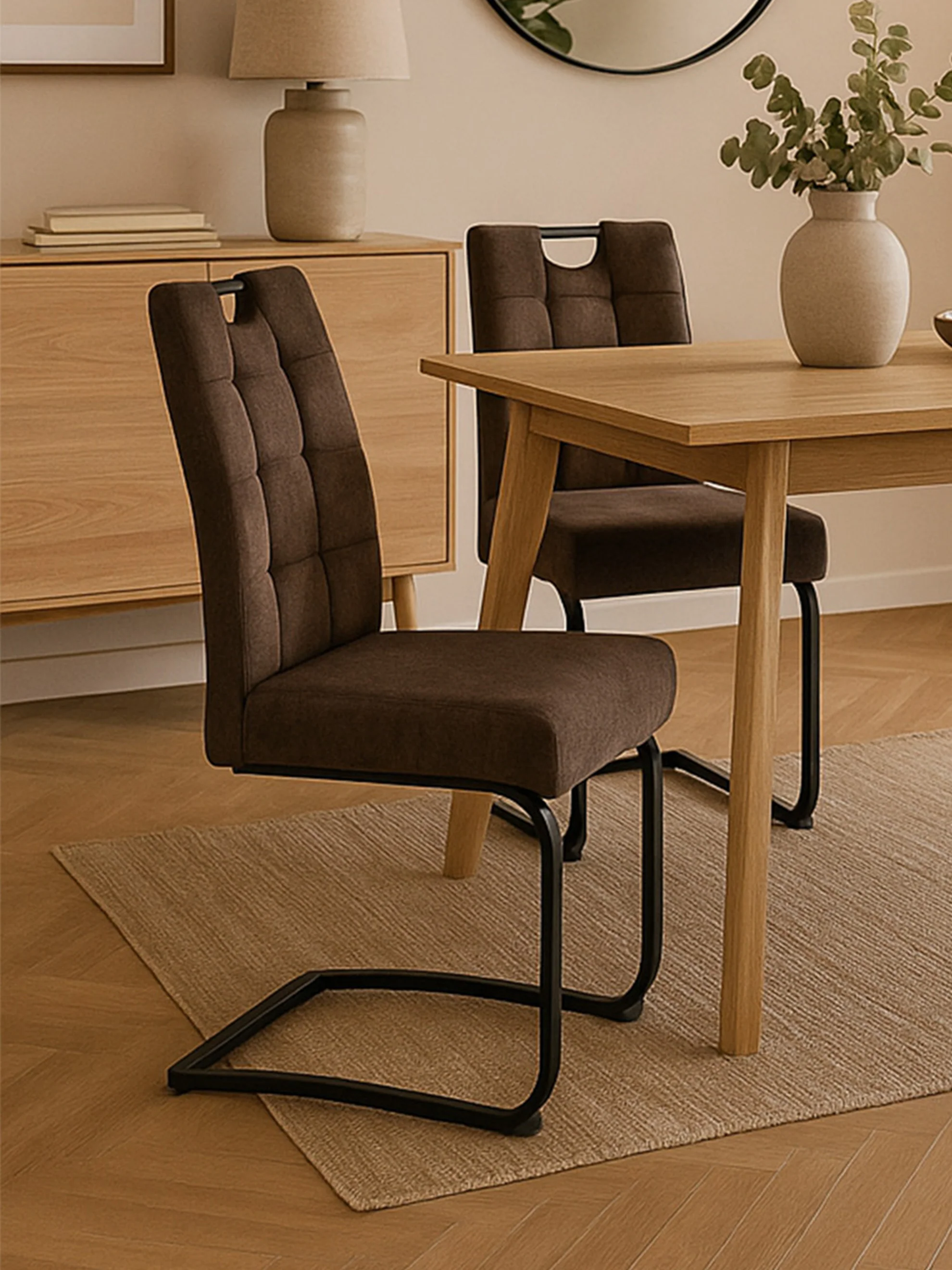 B-Ware Esszimmerstuhl SOFIA, 2er Set, Cappuccino