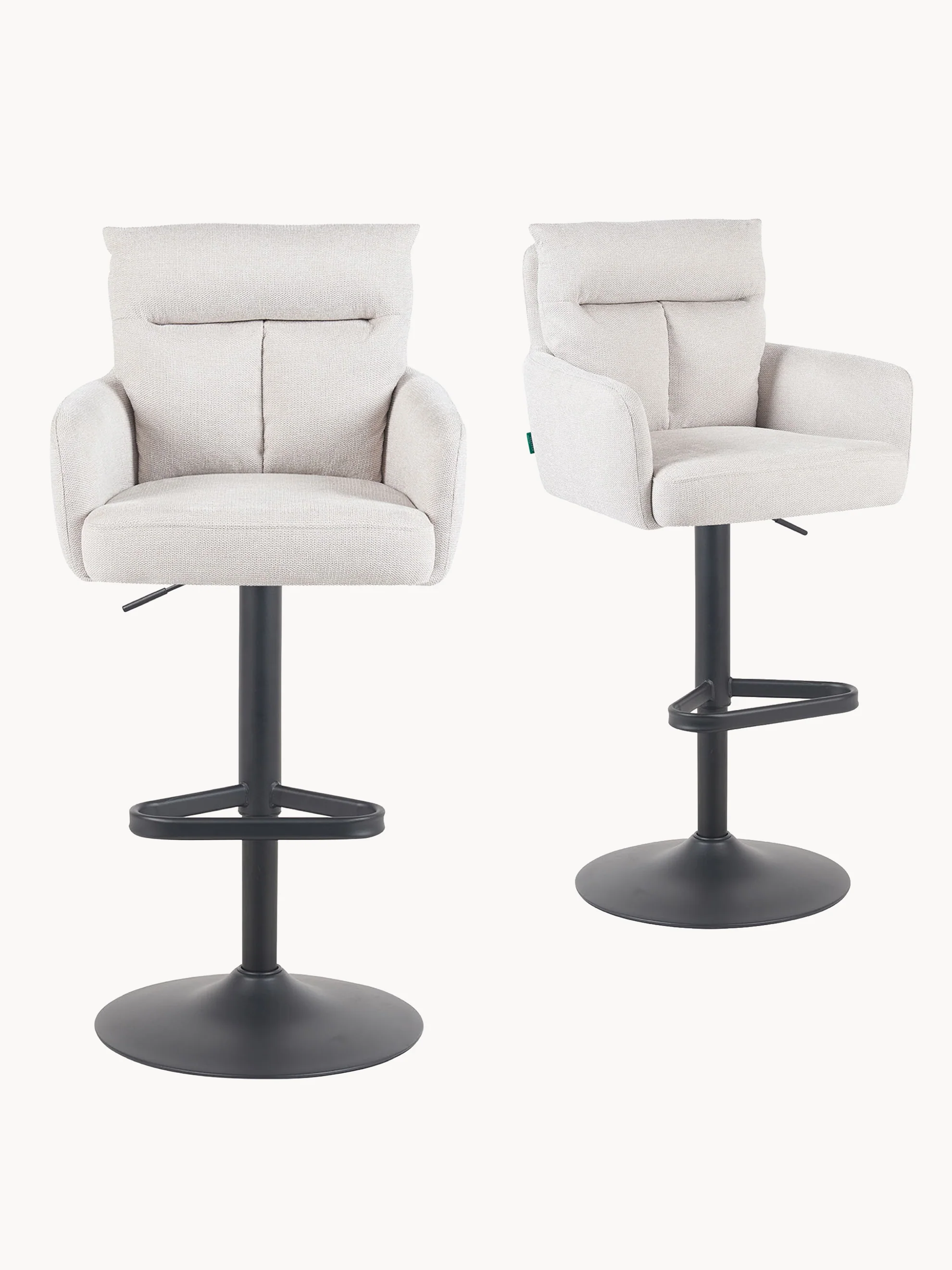 Barhocker Leo 2er-Set - Kunstleder oder Webstoff - Image 14
