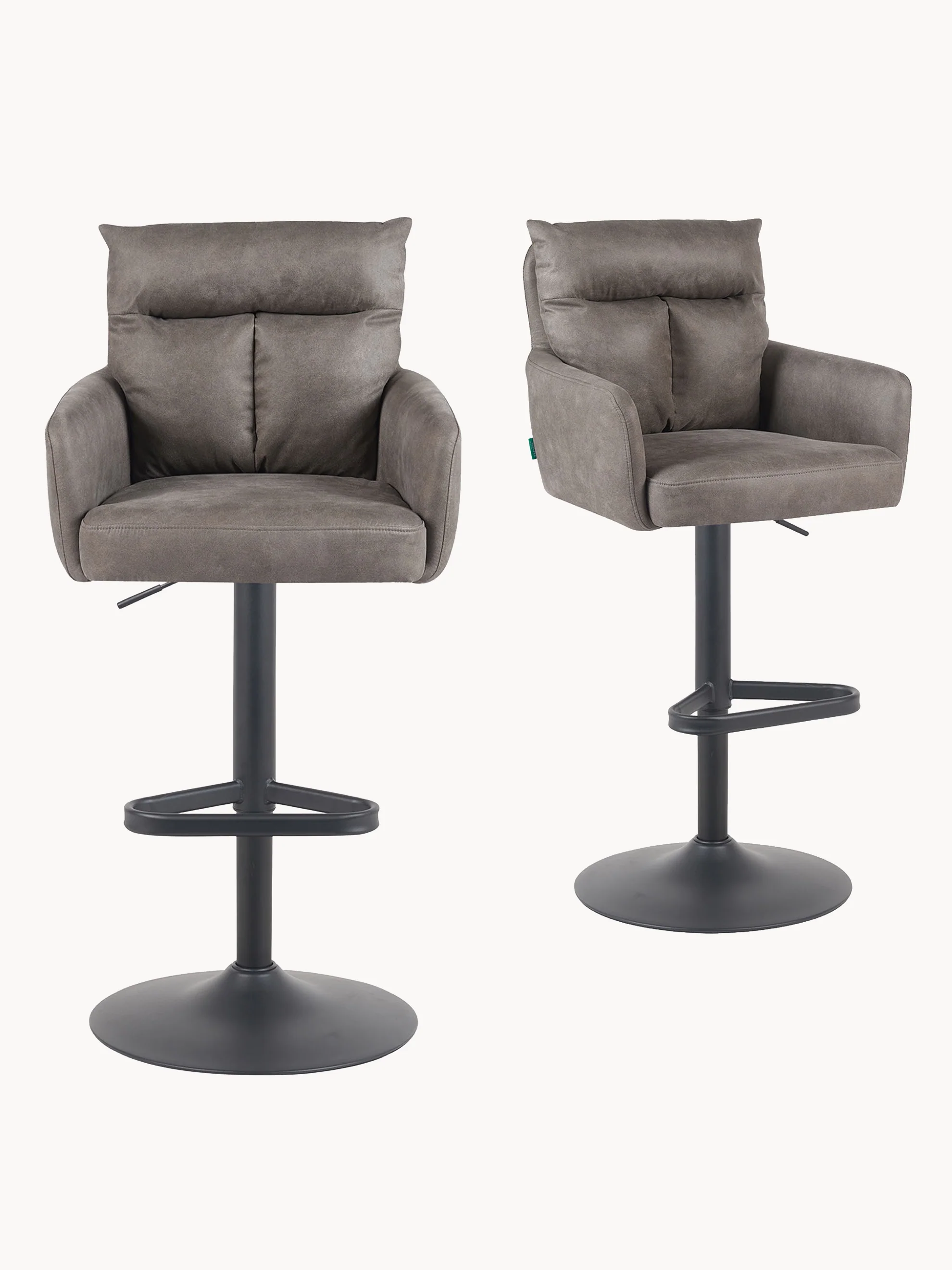 Barhocker Leo 2er-Set - Kunstleder oder Webstoff - Image 21
