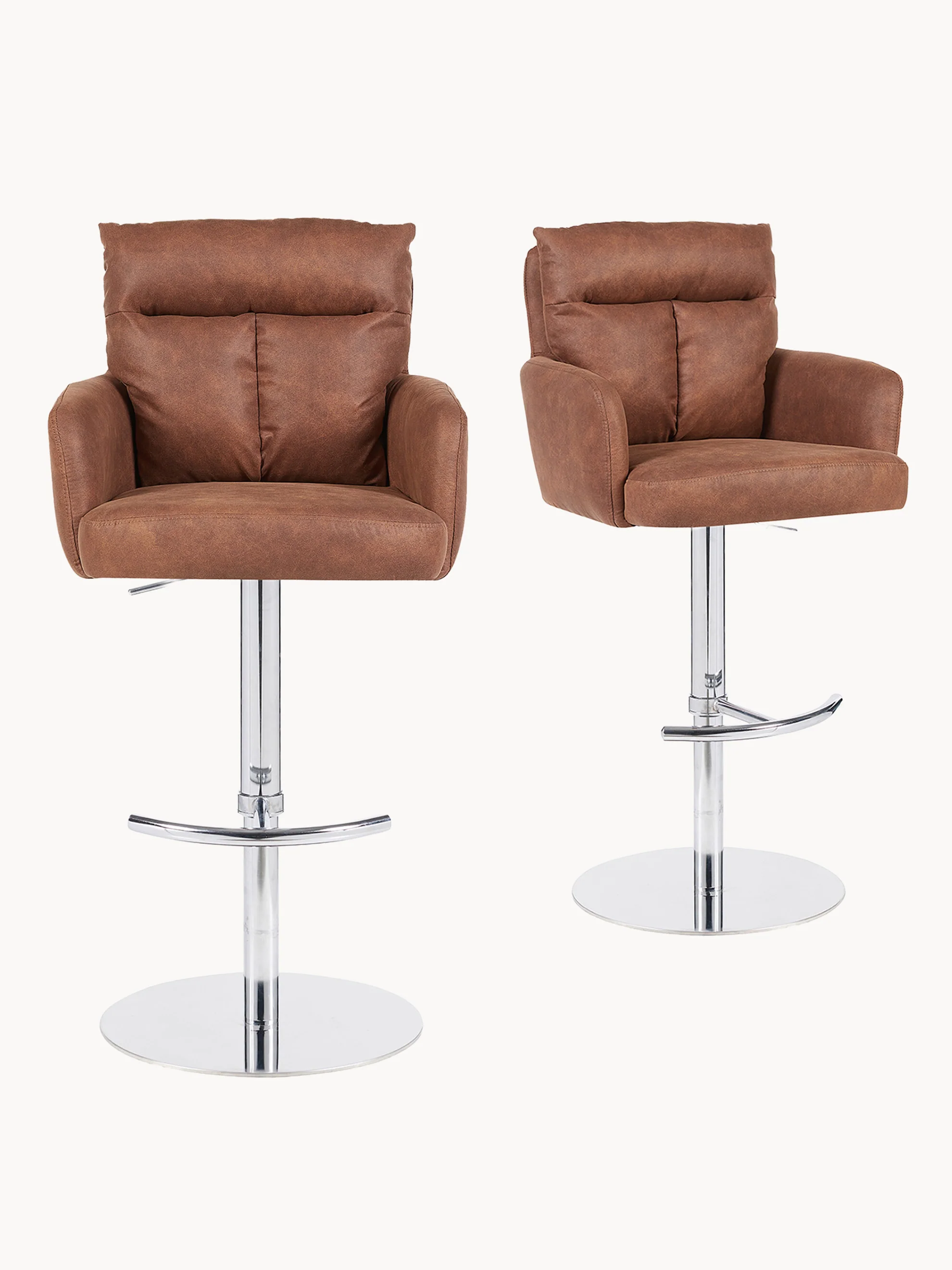 Barhocker Leo 2er-Set - Kunstleder oder Webstoff - Image 32