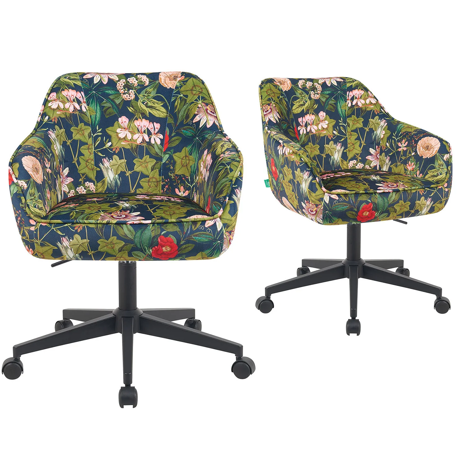 Bürostuhl Mika-Elio 2er-Set – Höhenverstellbar, 360° Drehbar, Matt-Schwarz - Image 40