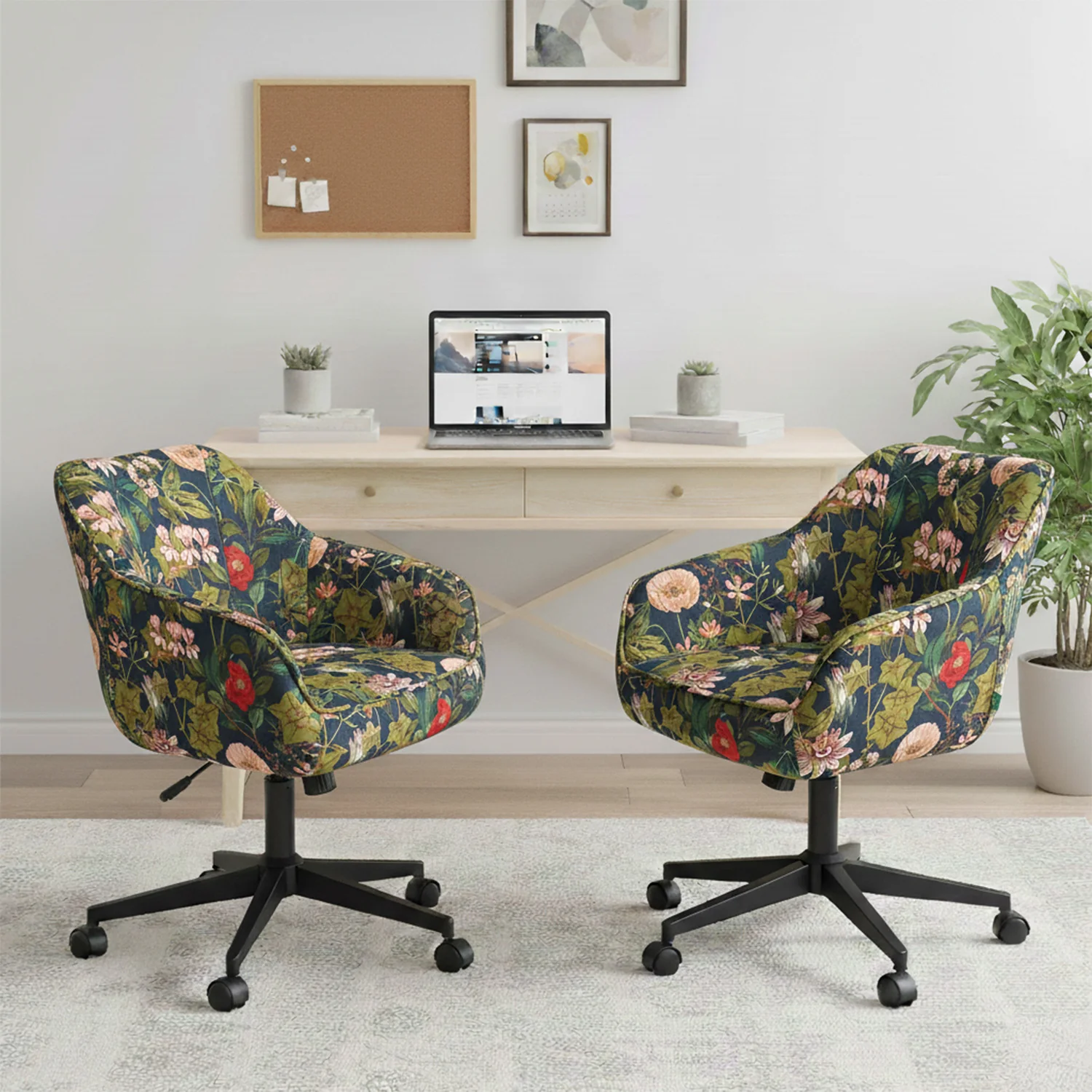 Bürostuhl Mika-Elio 2er-Set – Höhenverstellbar, 360° Drehbar, Matt-Schwarz - Image 41