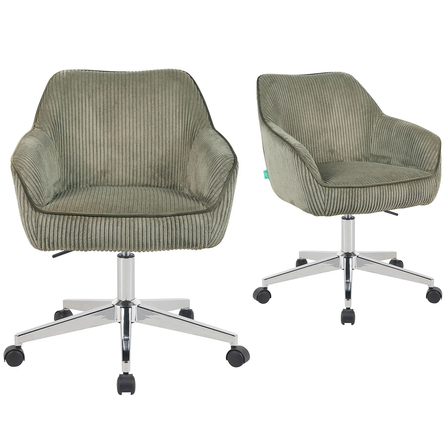 Bürostuhl Mika-Elio 2er-Set – Höhenverstellbar, 360° Drehbar, Matt-Schwarz - Image 52