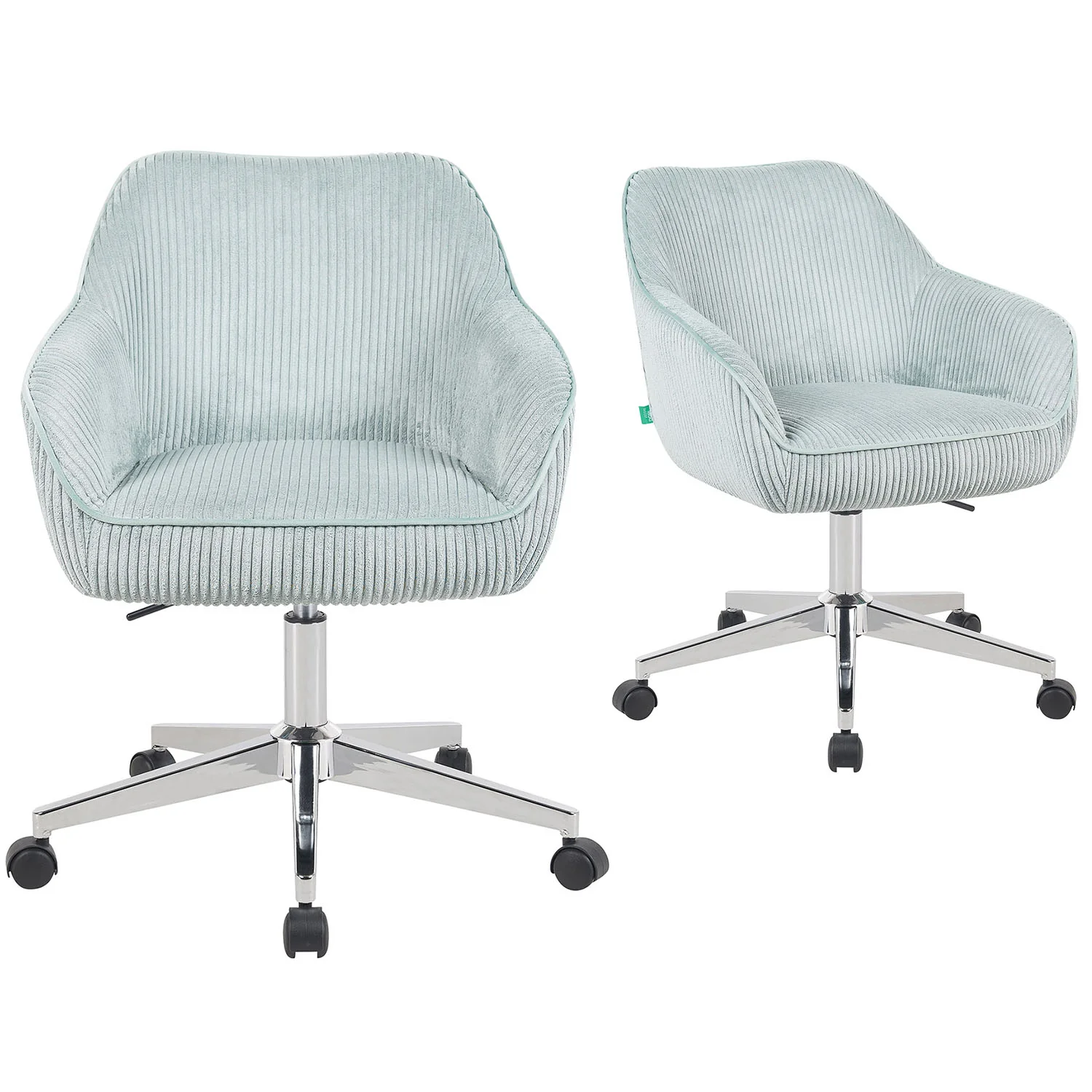 Bürostuhl Mika-Elio 2er-Set – Höhenverstellbar, 360° Drehbar, Matt-Schwarz - Image 54