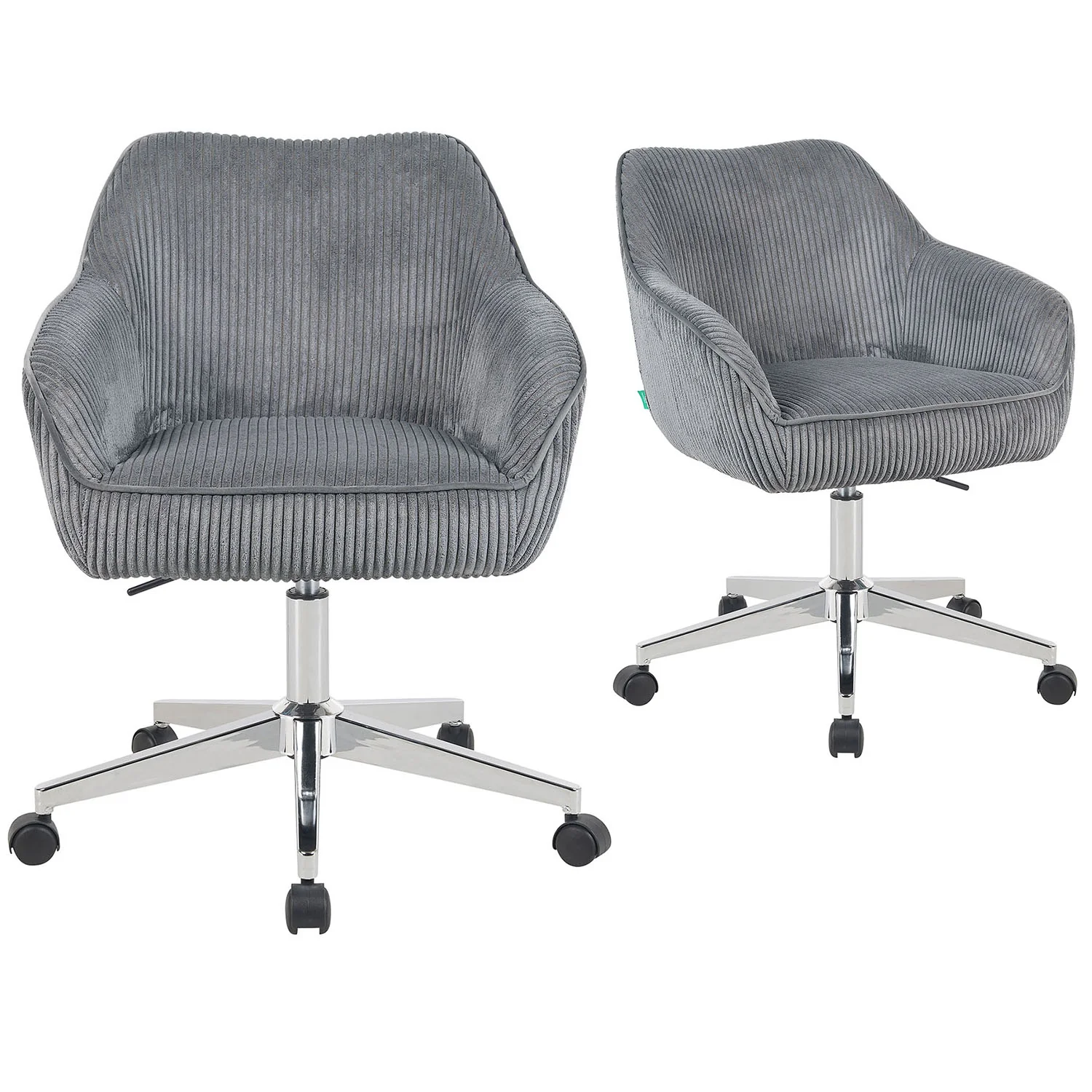 Bürostuhl Mika-Elio 2er-Set – Höhenverstellbar, 360° Drehbar, Matt-Schwarz - Image 56