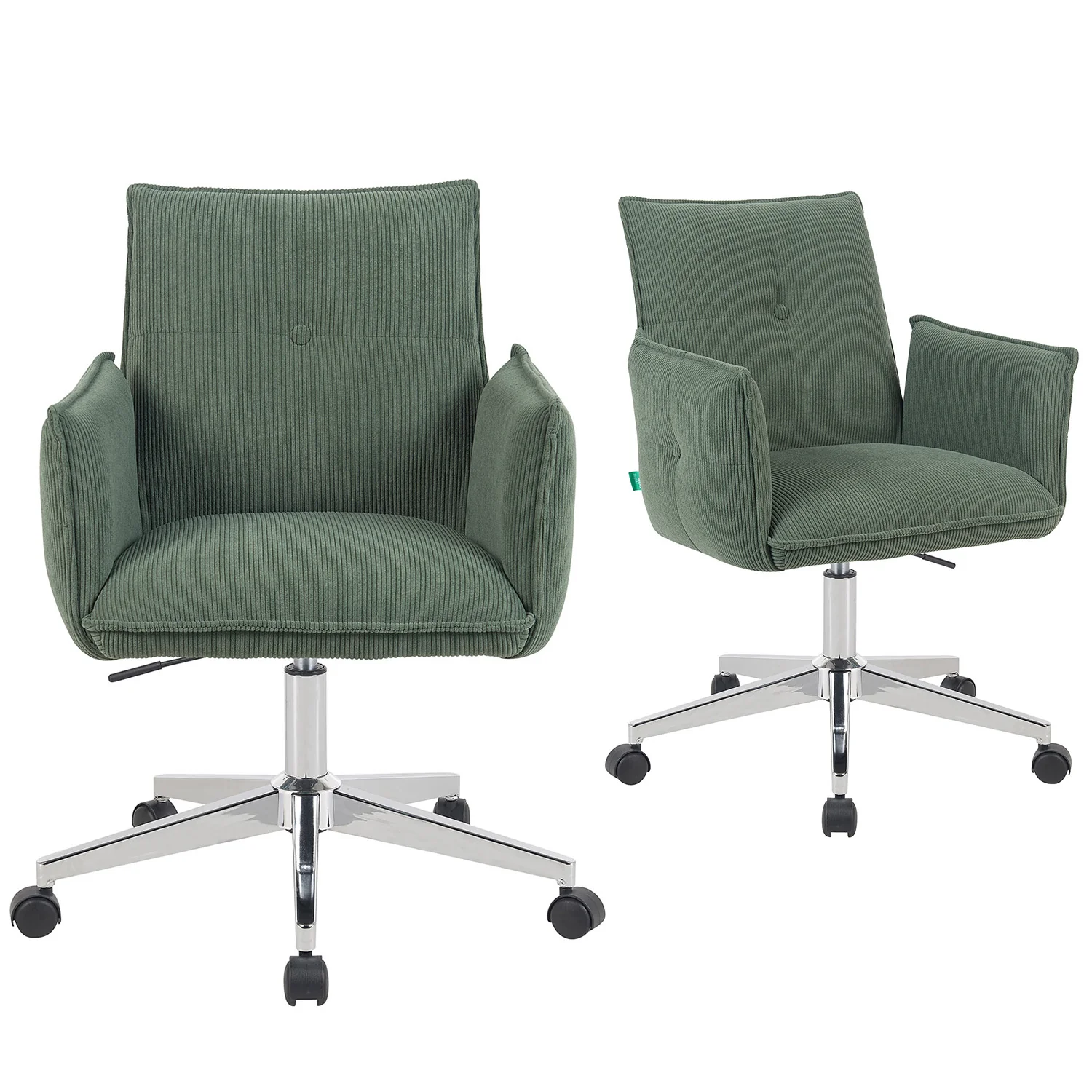 Bürostuhl Mika-Malu 2er-Set – Höhenverstellbar, 360° Drehbar, Matt-Schwarz - Image 41