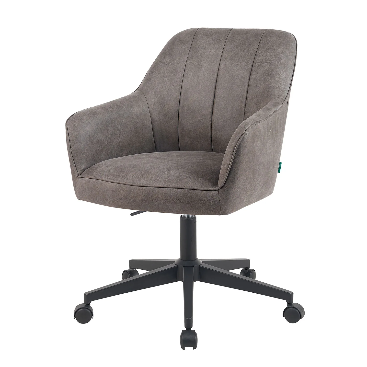 Bürostuhl Mika-Nika 2er-Set - mit Rollen,360° drehbar, höhenverstellbar, pulverbeschichtet Matt-Schwarz - Image 10