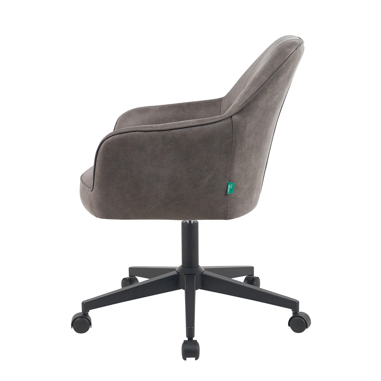Bürostuhl Mika-Nika 2er-Set - mit Rollen,360° drehbar, höhenverstellbar, pulverbeschichtet Matt-Schwarz - Image 11