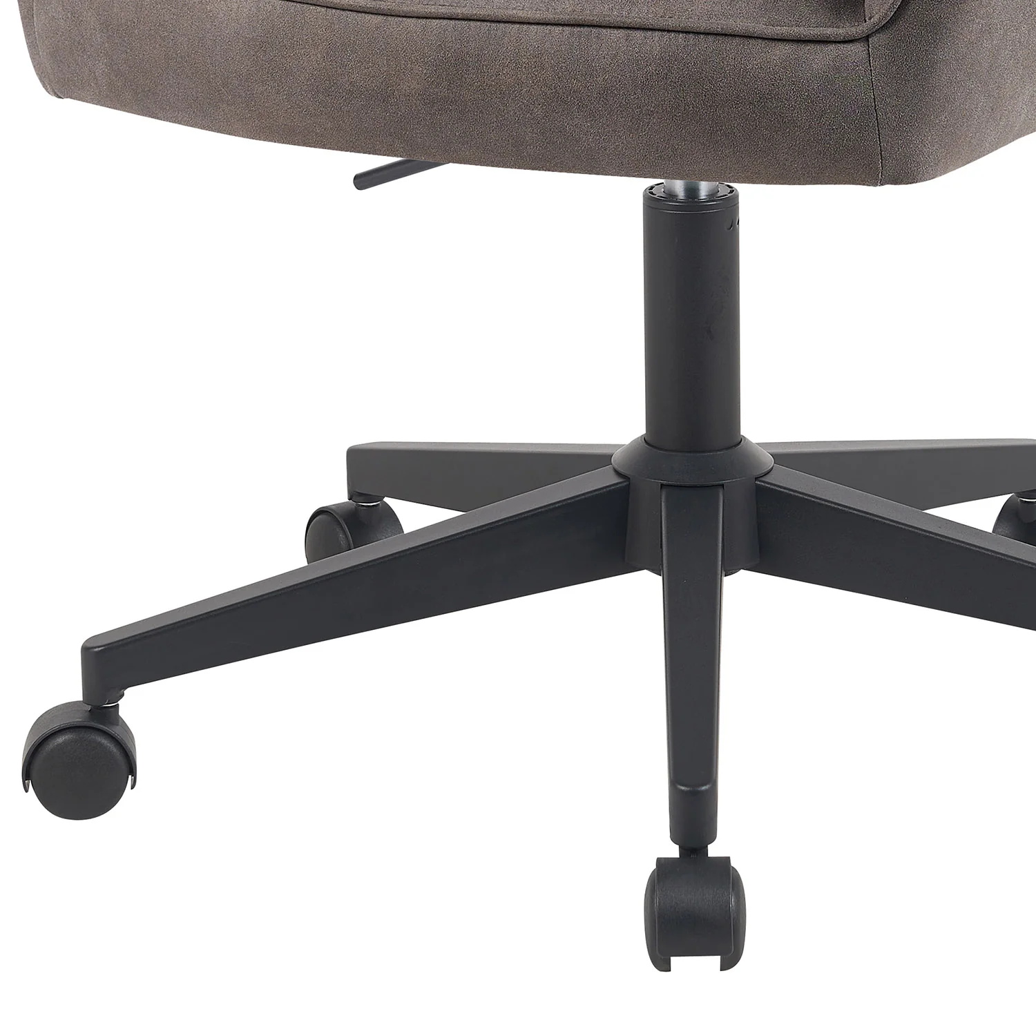 Bürostuhl Mika-Nika 2er-Set - mit Rollen,360° drehbar, höhenverstellbar, pulverbeschichtet Matt-Schwarz - Image 14