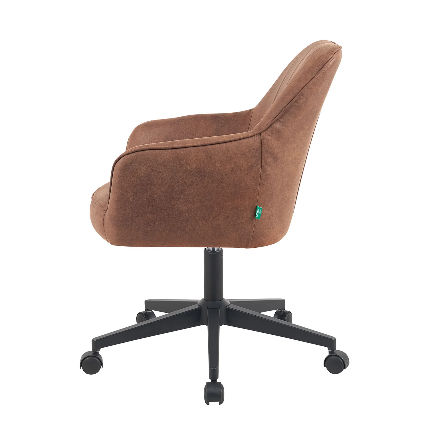 Bürostuhl Mika-Nika 2er-Set - mit Rollen,360° drehbar, höhenverstellbar, pulverbeschichtet Matt-Schwarz - Image 16