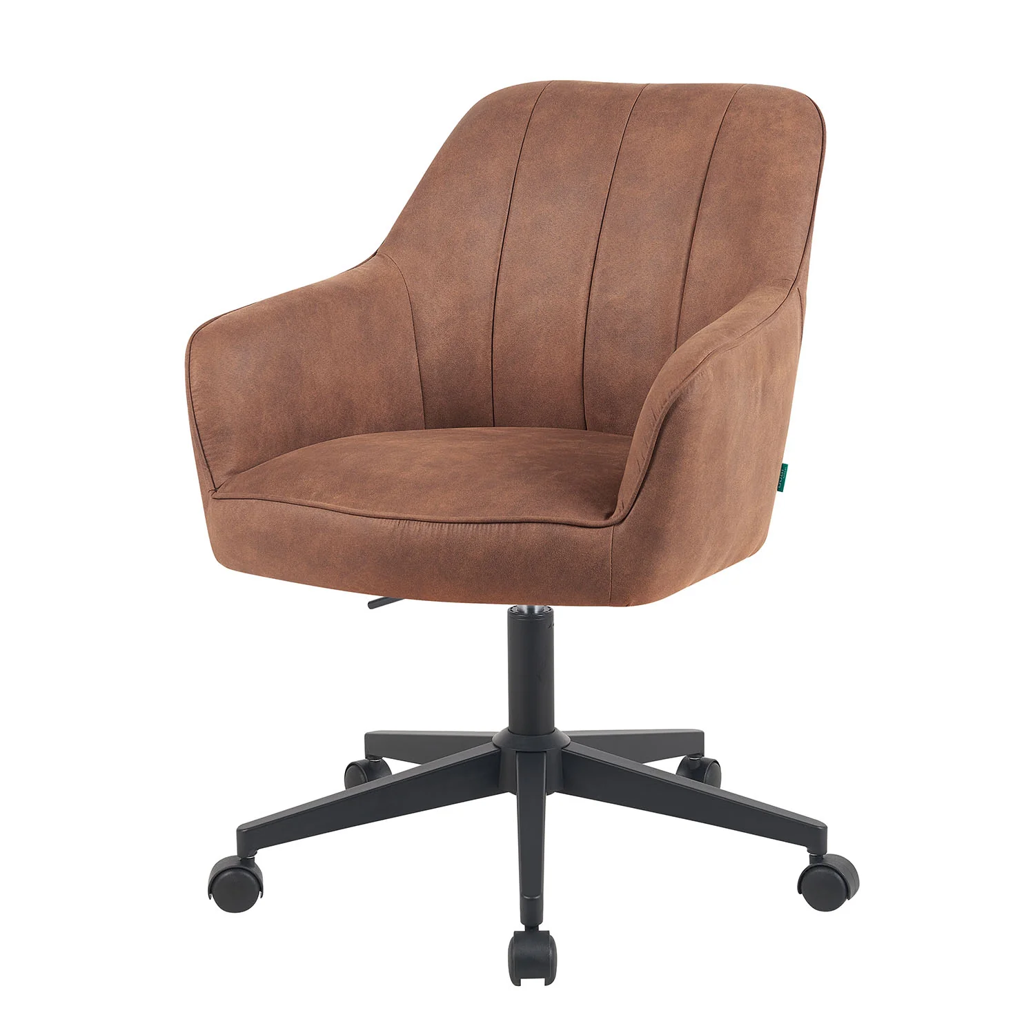 Bürostuhl Mika-Nika 2er-Set - mit Rollen,360° drehbar, höhenverstellbar, pulverbeschichtet Matt-Schwarz - Image 18