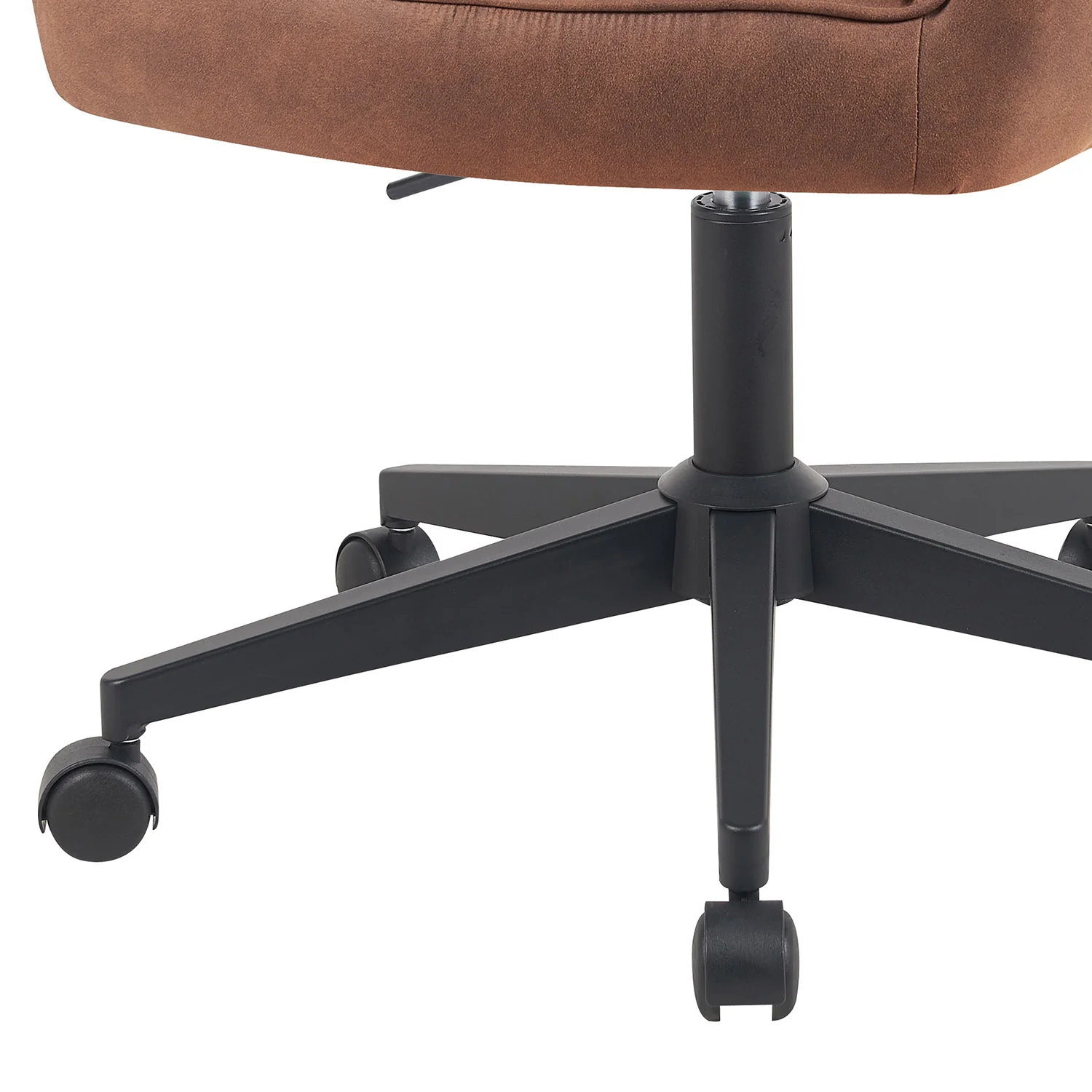 Bürostuhl Mika-Nika 2er-Set - mit Rollen,360° drehbar, höhenverstellbar, pulverbeschichtet Matt-Schwarz - Image 21