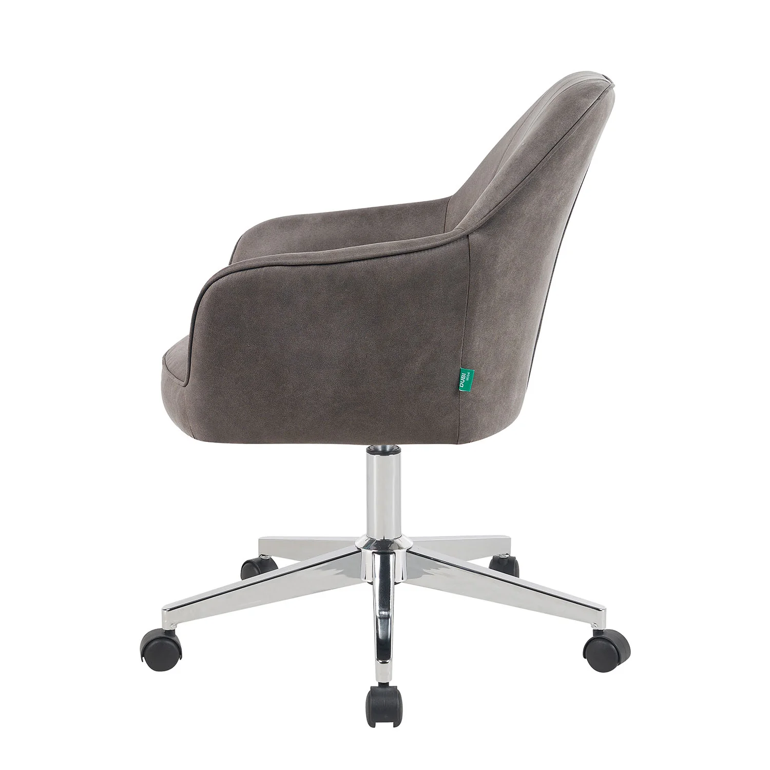 Bürostuhl Mika-Nika 2er-Set - mit Rollen,360° drehbar, höhenverstellbar, pulverbeschichtet Matt-Schwarz - Image 34