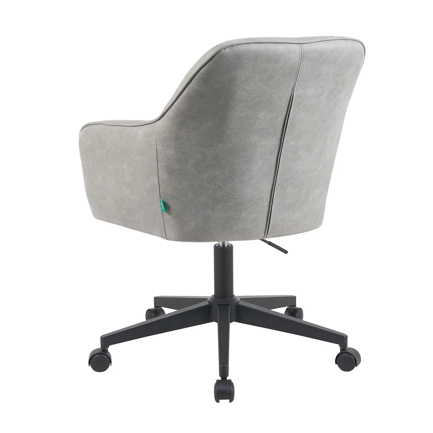 Bürostuhl Mika-Nika 2er-Set - mit Rollen,360° drehbar, höhenverstellbar, pulverbeschichtet Matt-Schwarz - Image 5