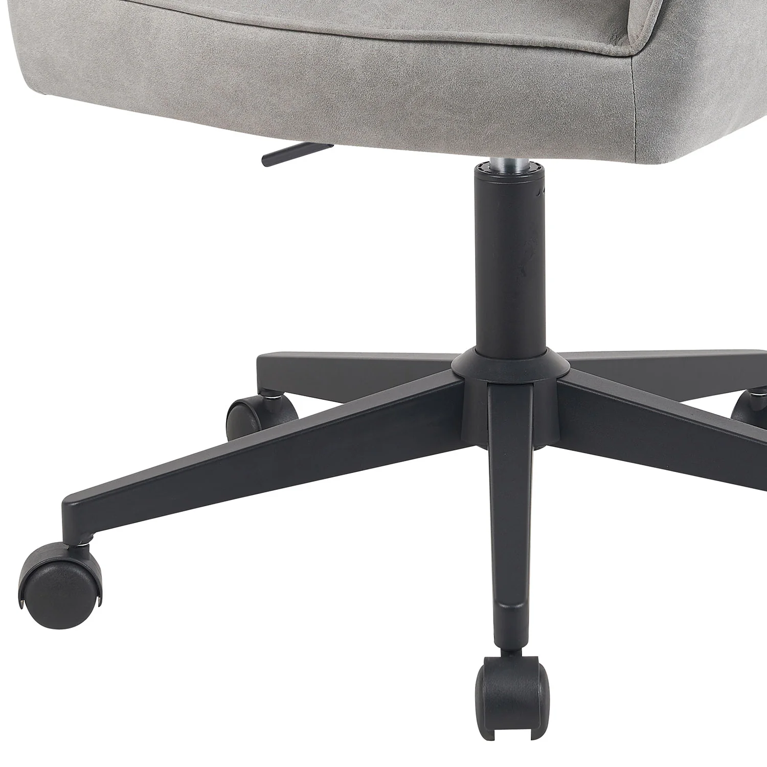 Bürostuhl Mika-Nika 2er-Set - mit Rollen,360° drehbar, höhenverstellbar, pulverbeschichtet Matt-Schwarz - Image 7