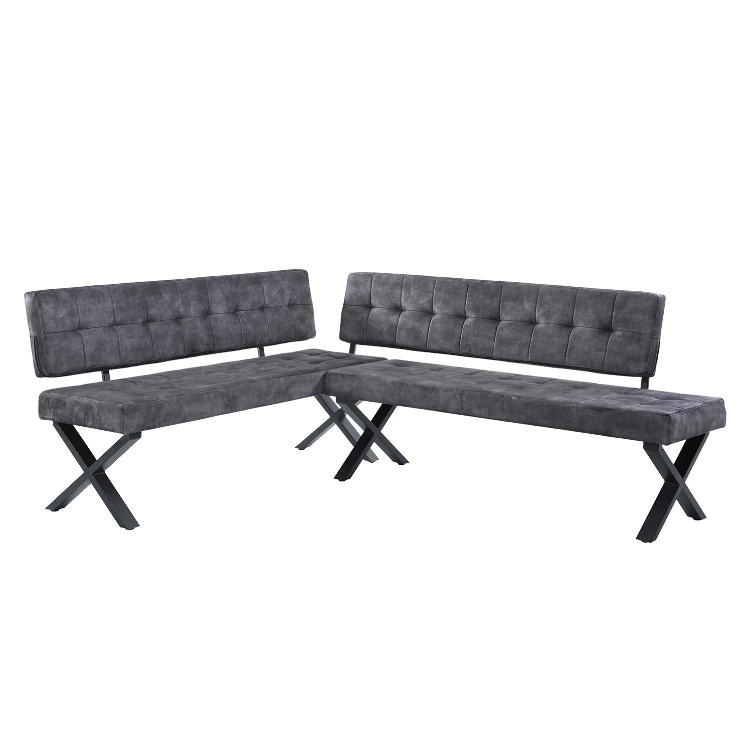 Eckbank EKA - Modulare Eckbank mit X Gestell beidseitig montierbar - Image 14