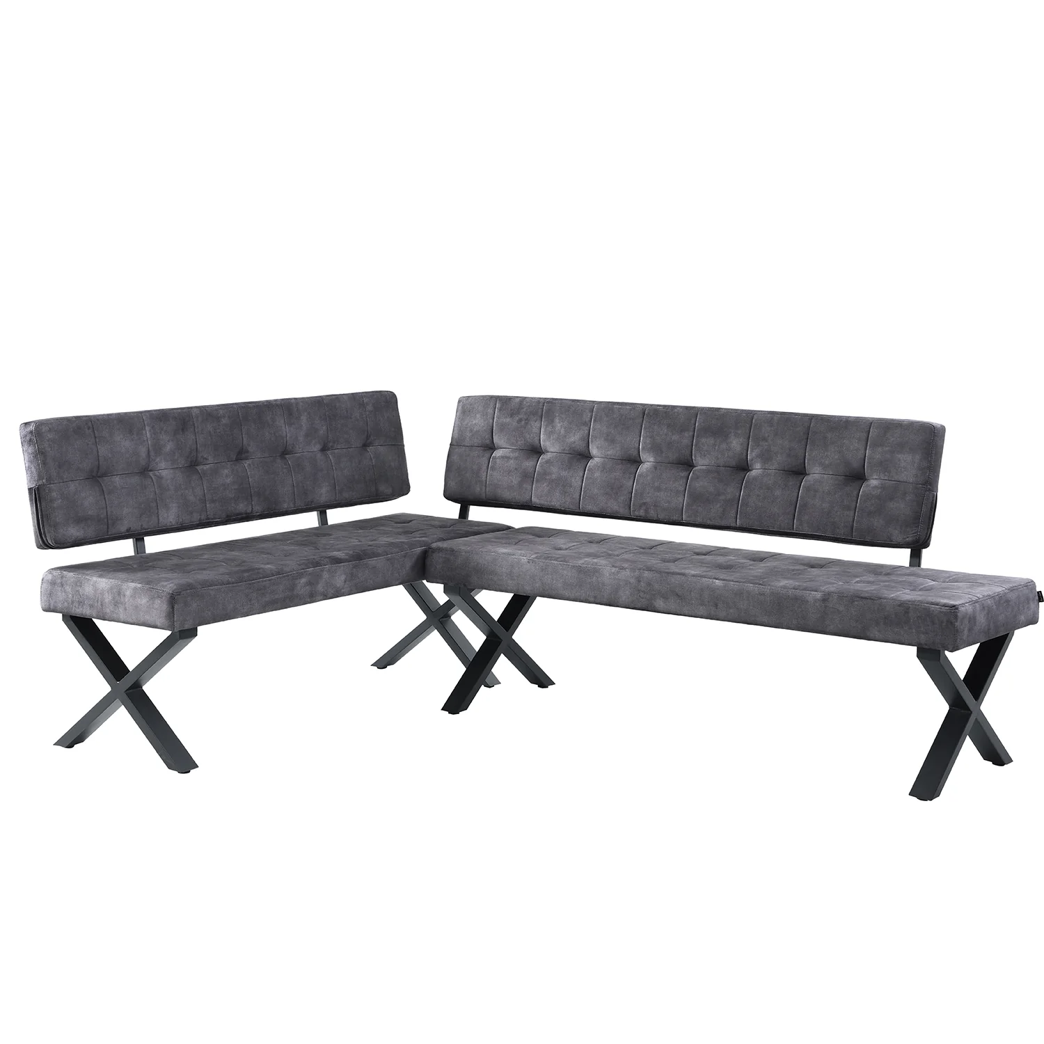 Eckbank EKA - Modulare Eckbank mit X Gestell beidseitig montierbar - Image 15