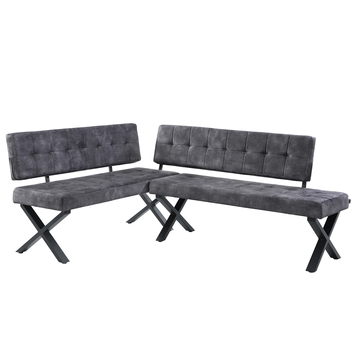 Eckbank EKA - Modulare Eckbank mit X Gestell beidseitig montierbar - Image 16