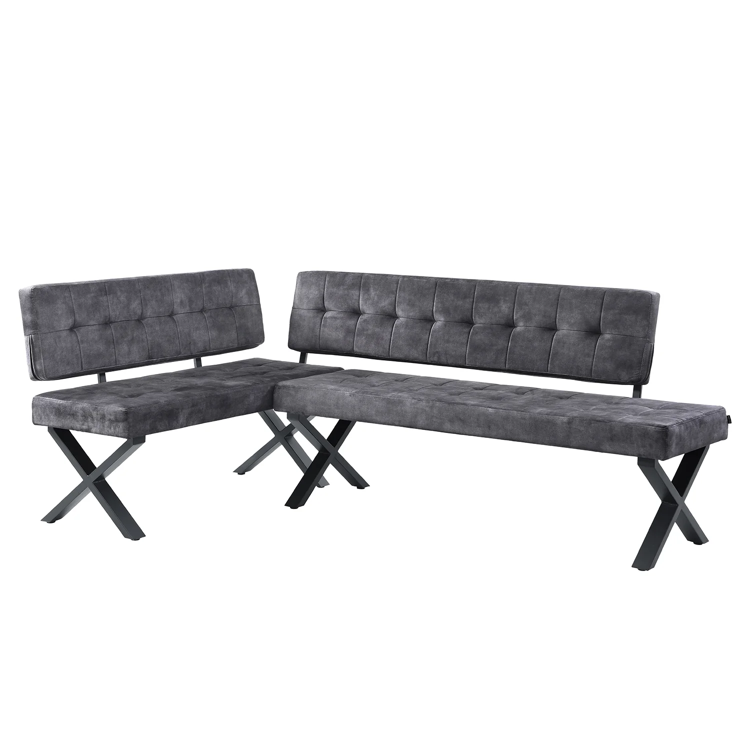 Eckbank EKA - Modulare Eckbank mit X Gestell beidseitig montierbar - Image 17