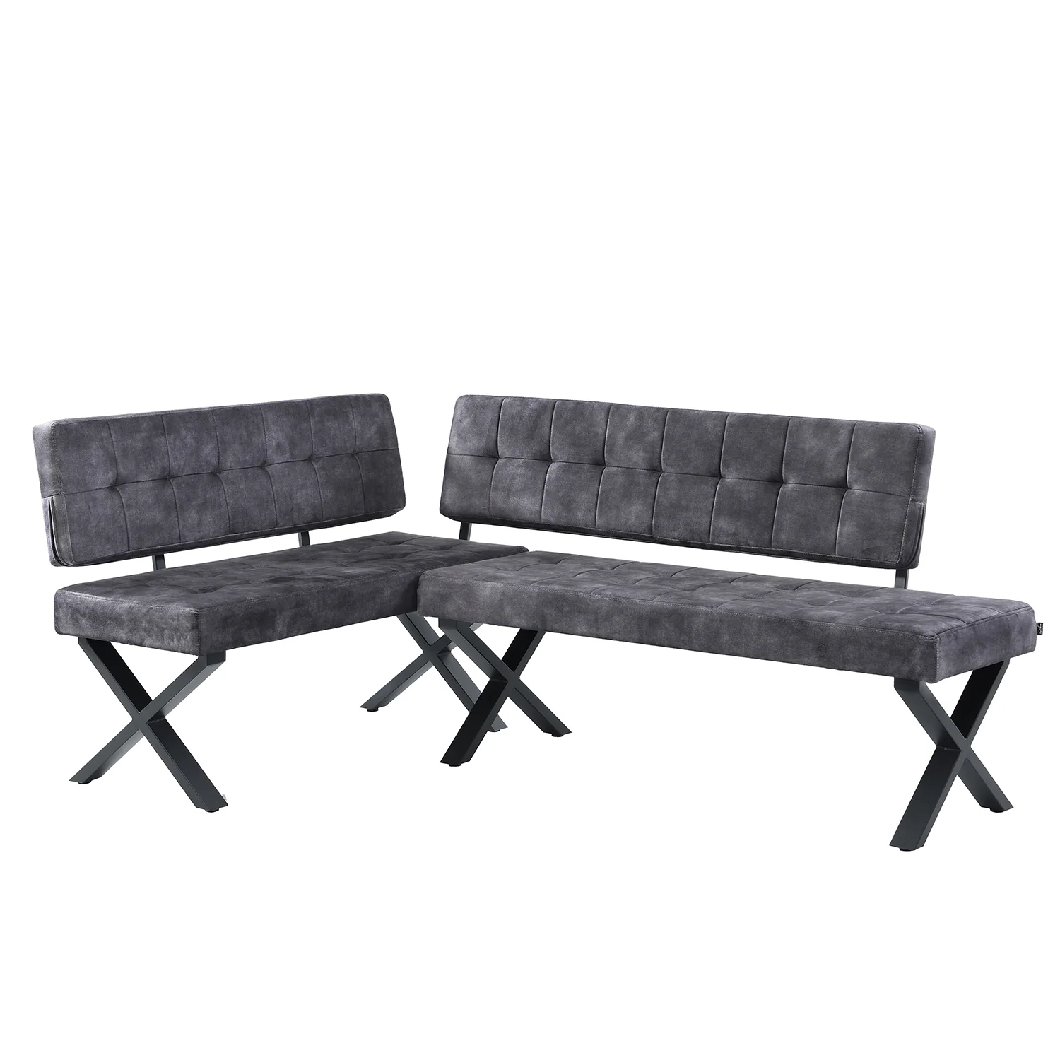 Eckbank EKA - Modulare Eckbank mit X Gestell beidseitig montierbar - Image 18