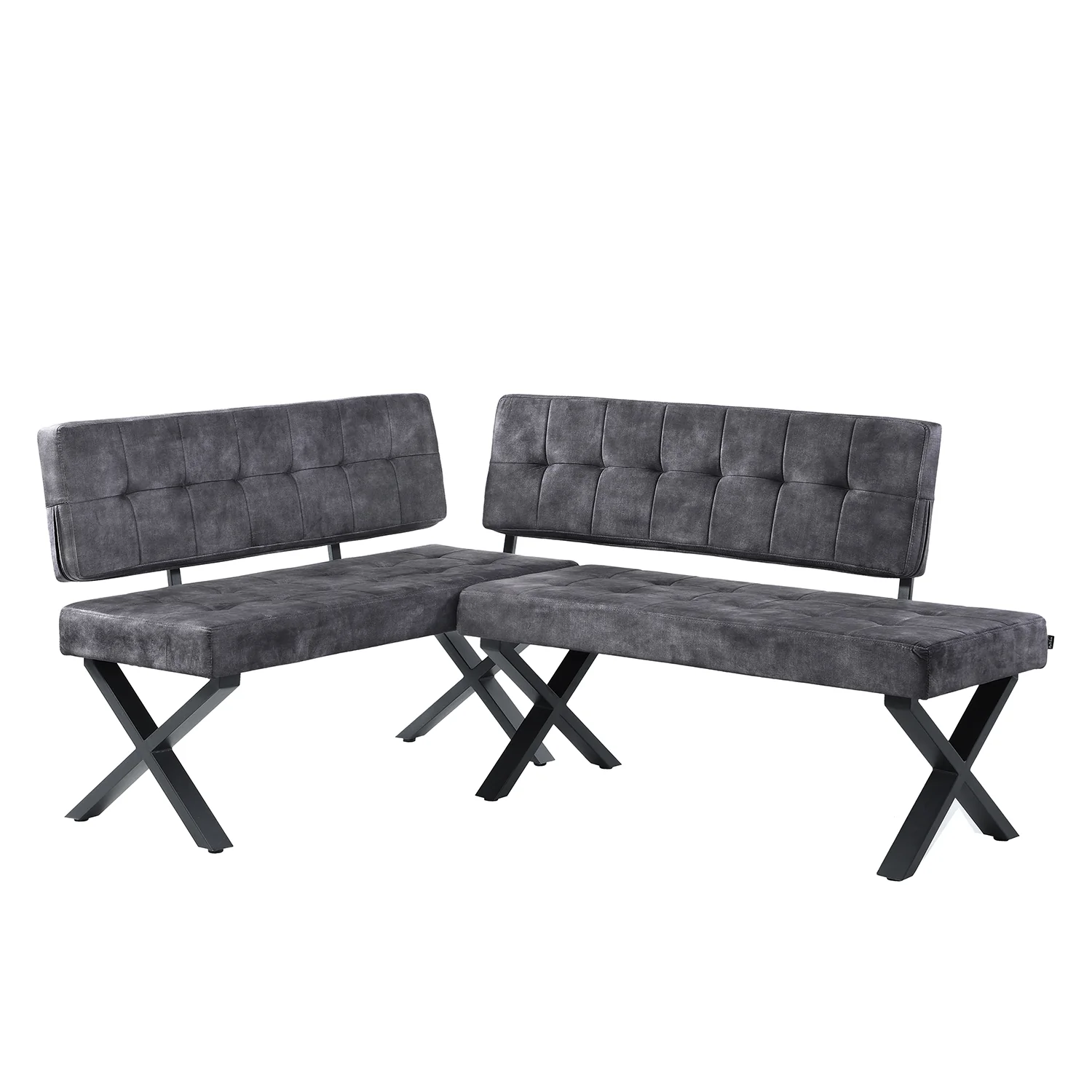 Eckbank EKA - Modulare Eckbank mit X Gestell beidseitig montierbar - Image 19