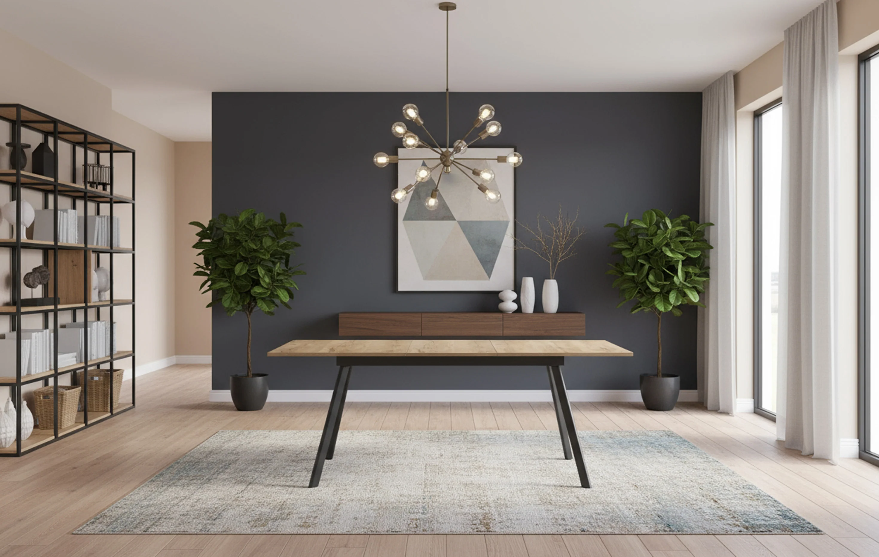 Esstisch MARA – Ausziehbarer Tisch mit & Metallgestell - Image 16
