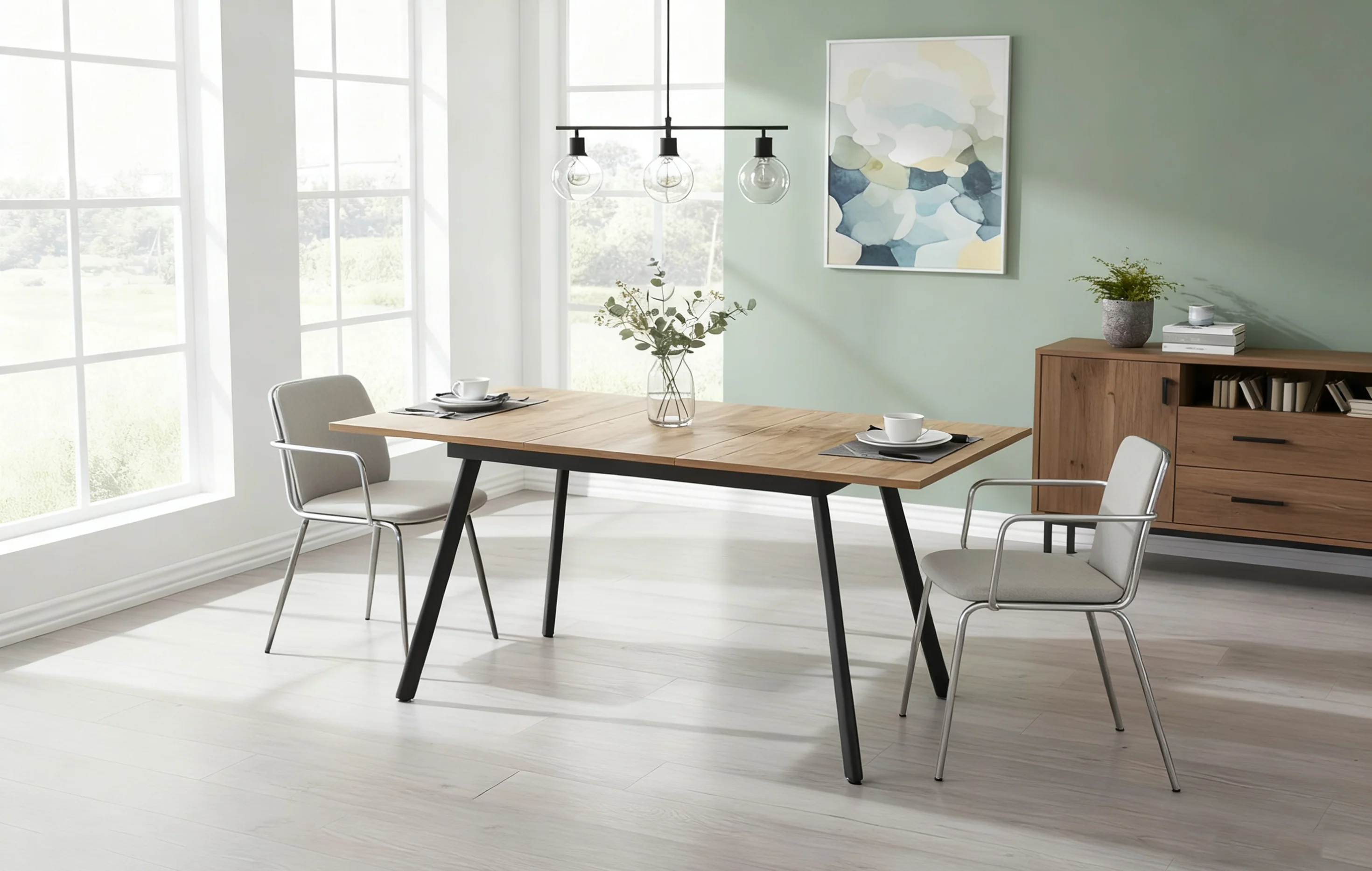 Esstisch MARA – Ausziehbarer Tisch mit & Metallgestell - Image 23