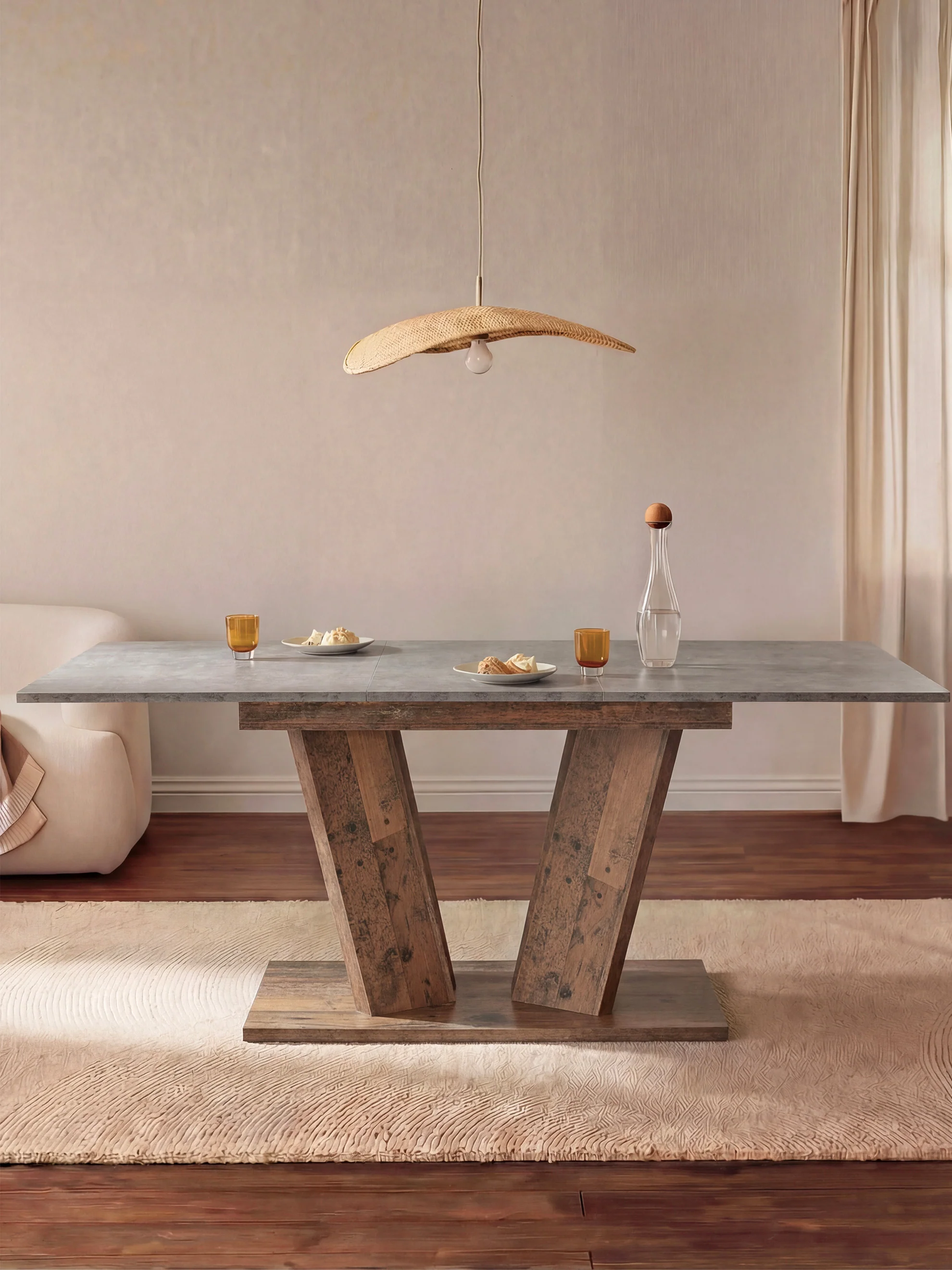 Esstisch MARA – Ausziehbarer Tisch mit & Metallgestell - Image 76