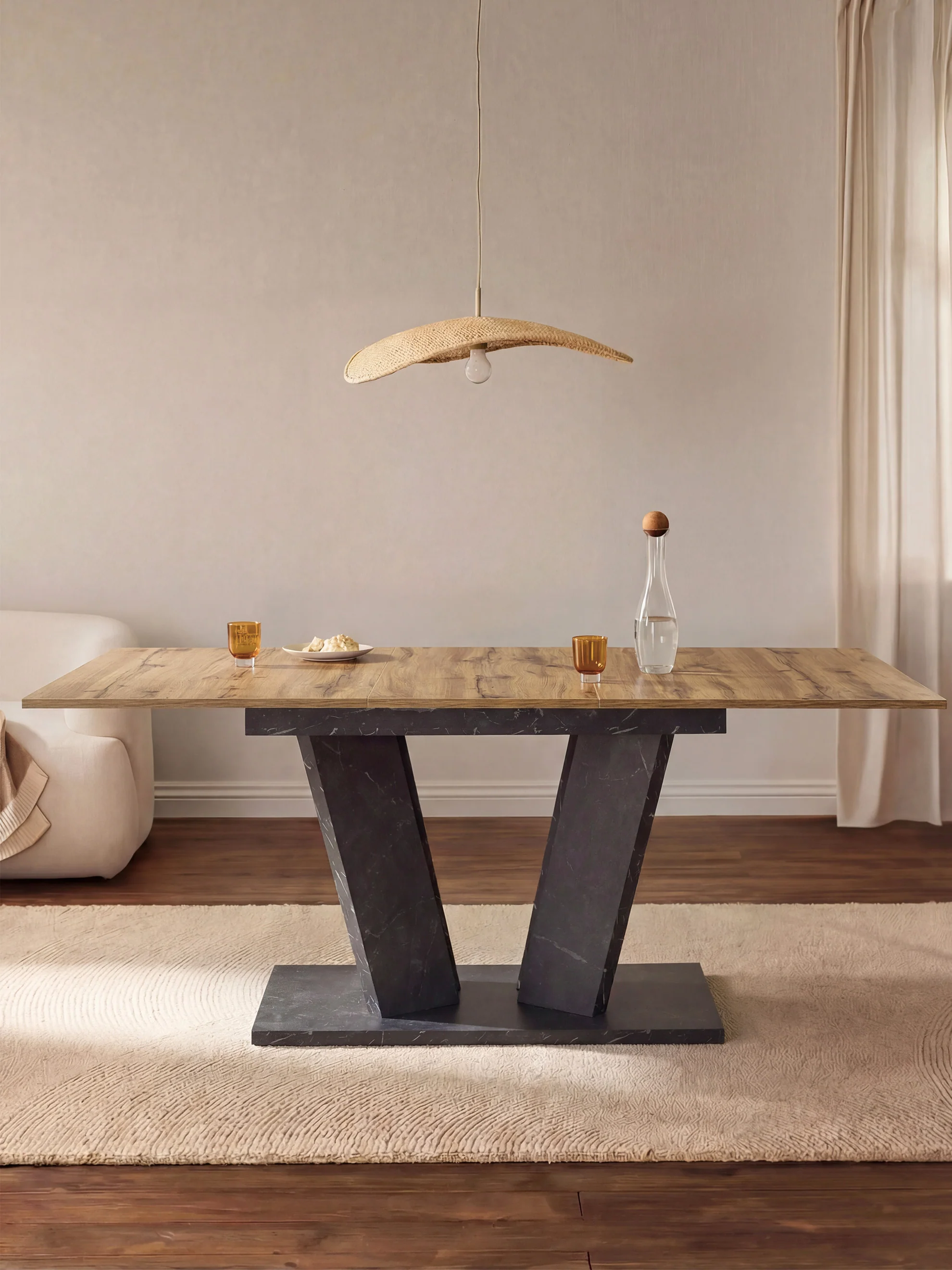 Esstisch MARA – Ausziehbarer Tisch mit & Metallgestell - Image 85