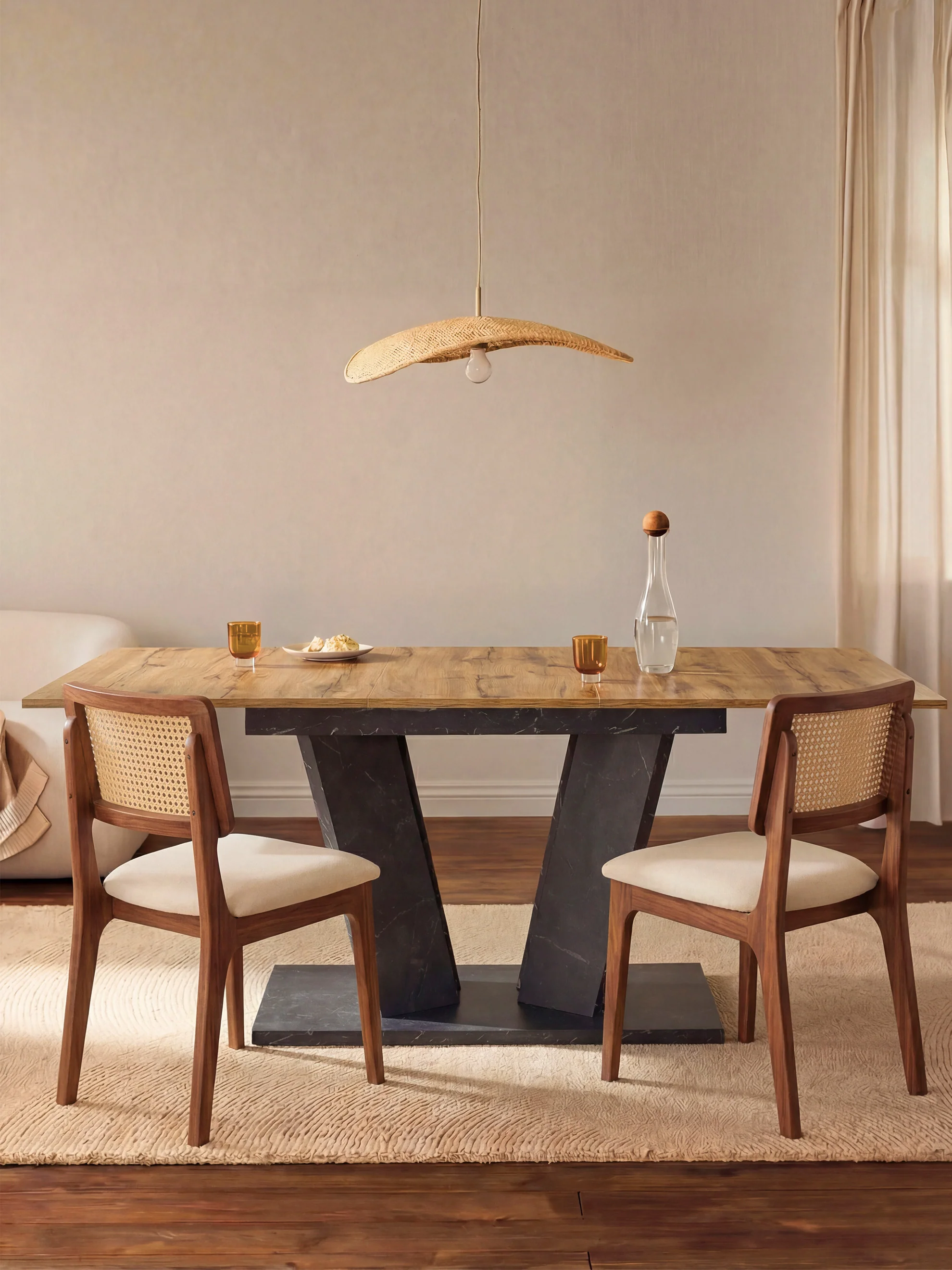 Esstisch MARA – Ausziehbarer Tisch mit & Metallgestell - Image 86