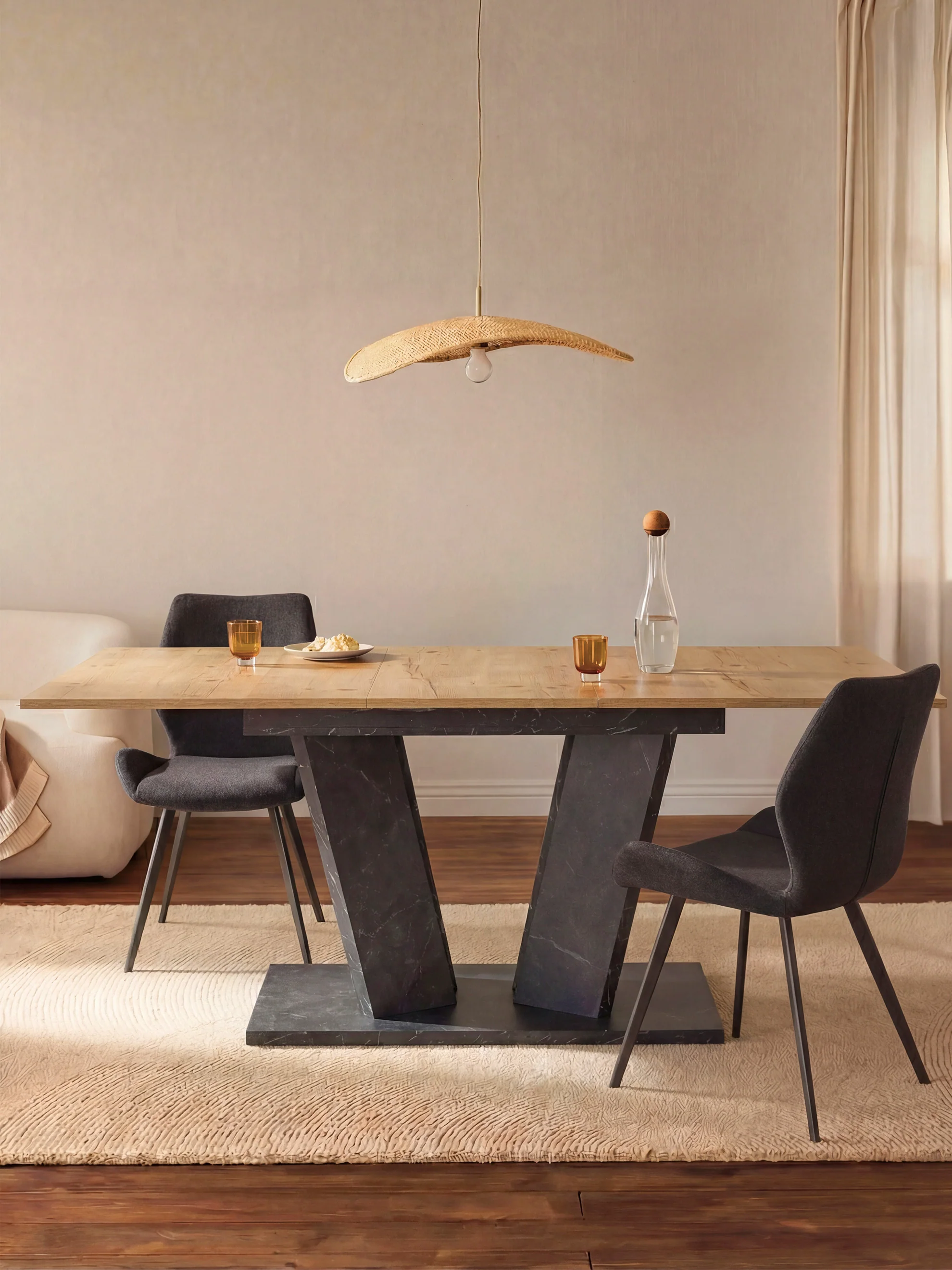 Esstisch MARA – Ausziehbarer Tisch mit & Metallgestell - Image 89