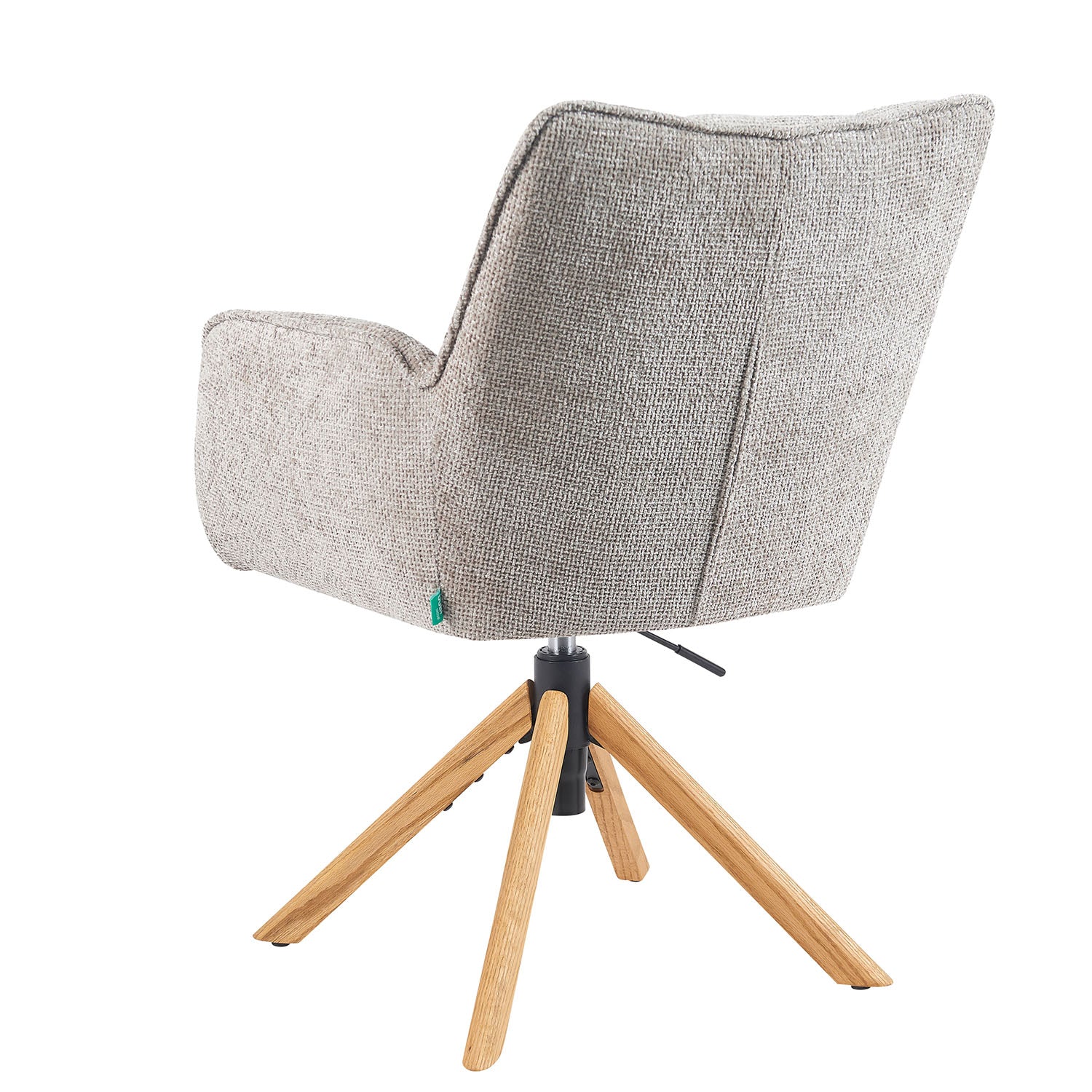 Esszimmerstuhl Mika-Ida 2er-Set - 360° drehbar mit Rückstellfunktion - Eiche Natur - Image 7