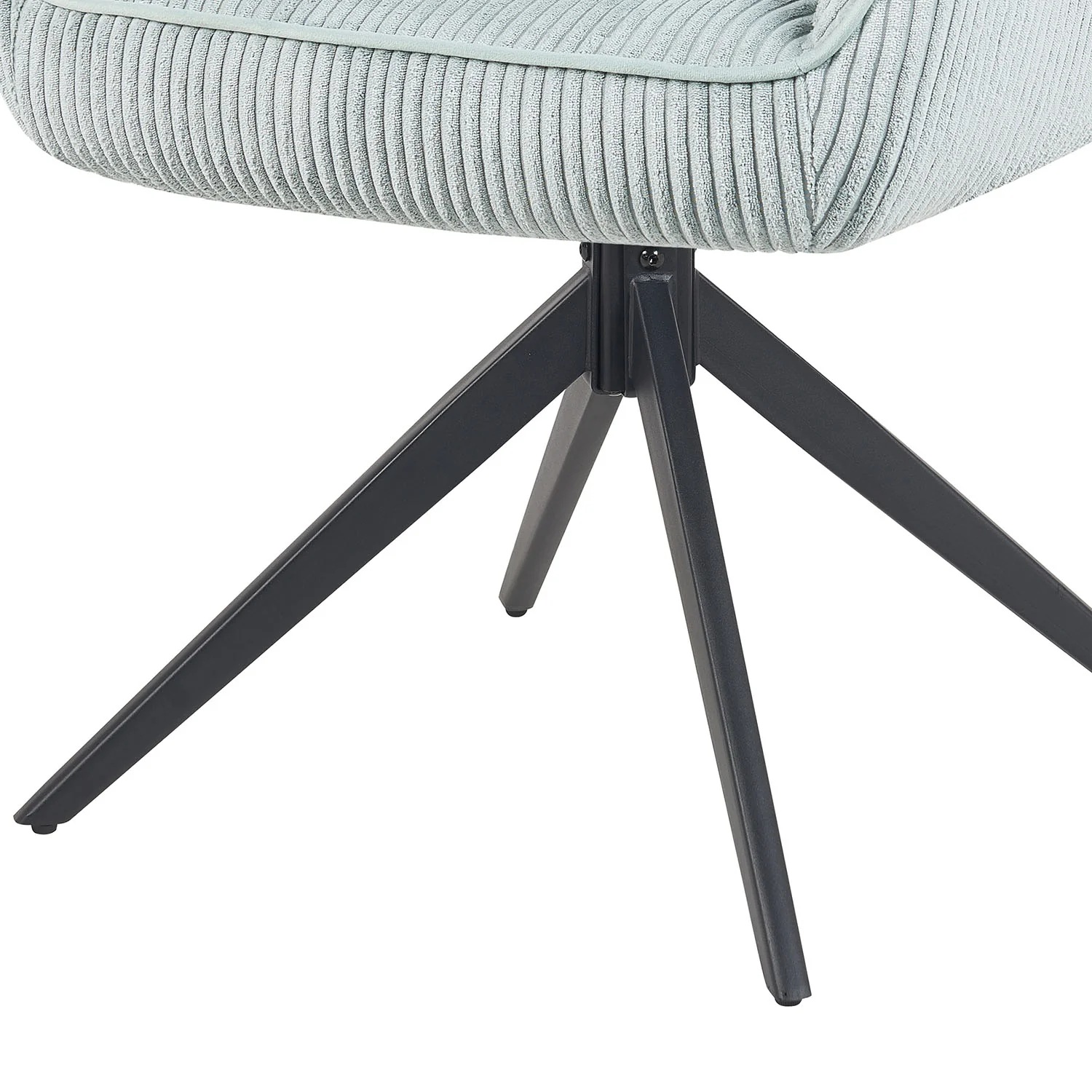 Esszimmerstuhl Mika-Kian 2er-Set 360° drehbar Federkern Metall Matt-Schwarz - Image 32