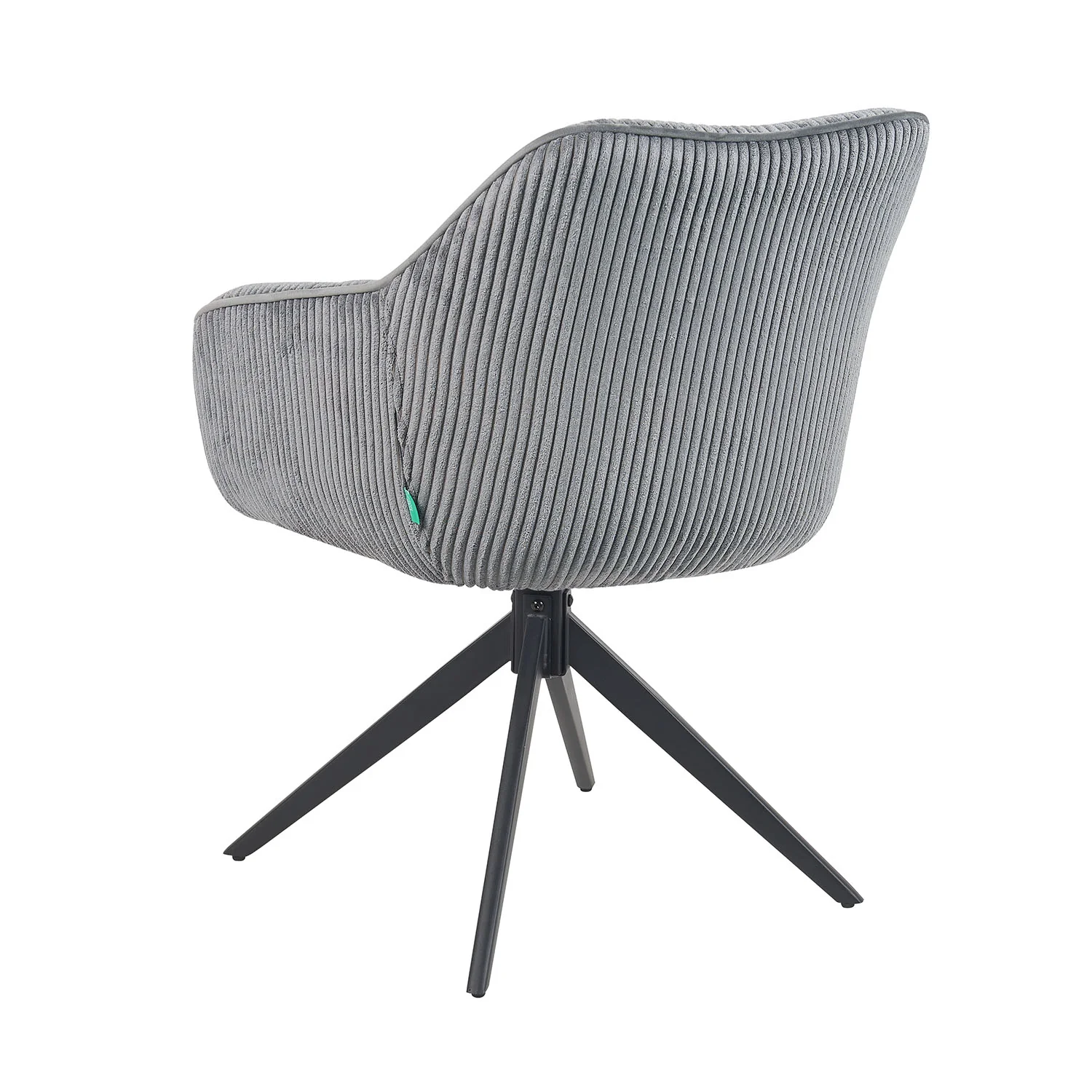 Esszimmerstuhl Mika-Kian 2er-Set 360° drehbar Federkern Metall Matt-Schwarz - Image 37