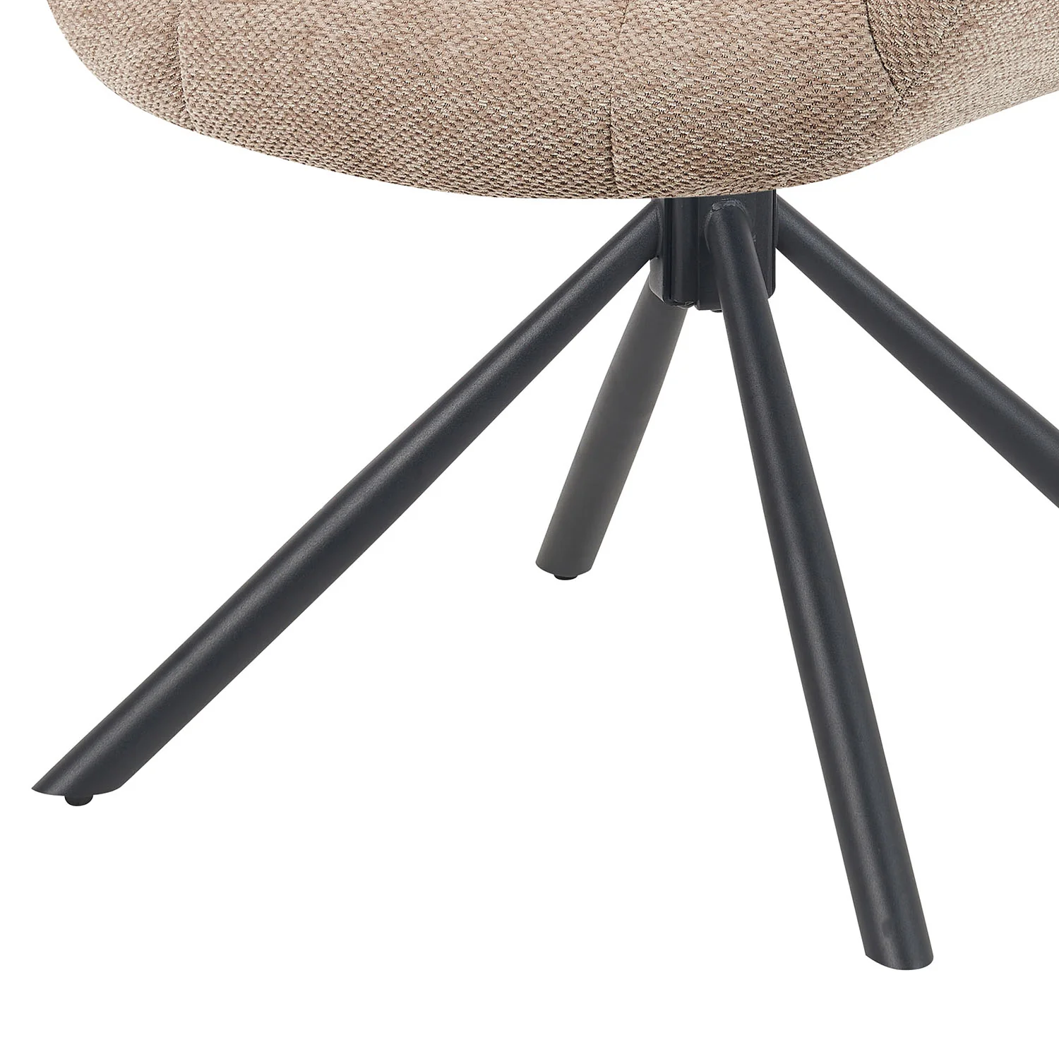 Esszimmerstuhl Mika-Luka 2er-Set | 360° drehbar | Metall pulverbeschichtet Matt Schwarz - Image 19