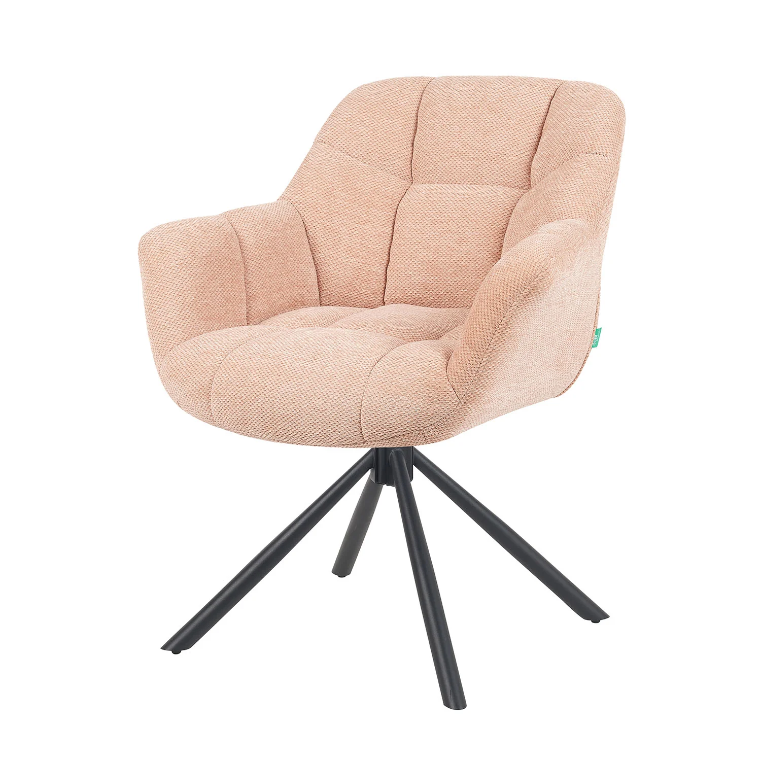 Esszimmerstuhl Mika-Luka 2er-Set | 360° drehbar | Metall pulverbeschichtet Matt Schwarz - Image 23