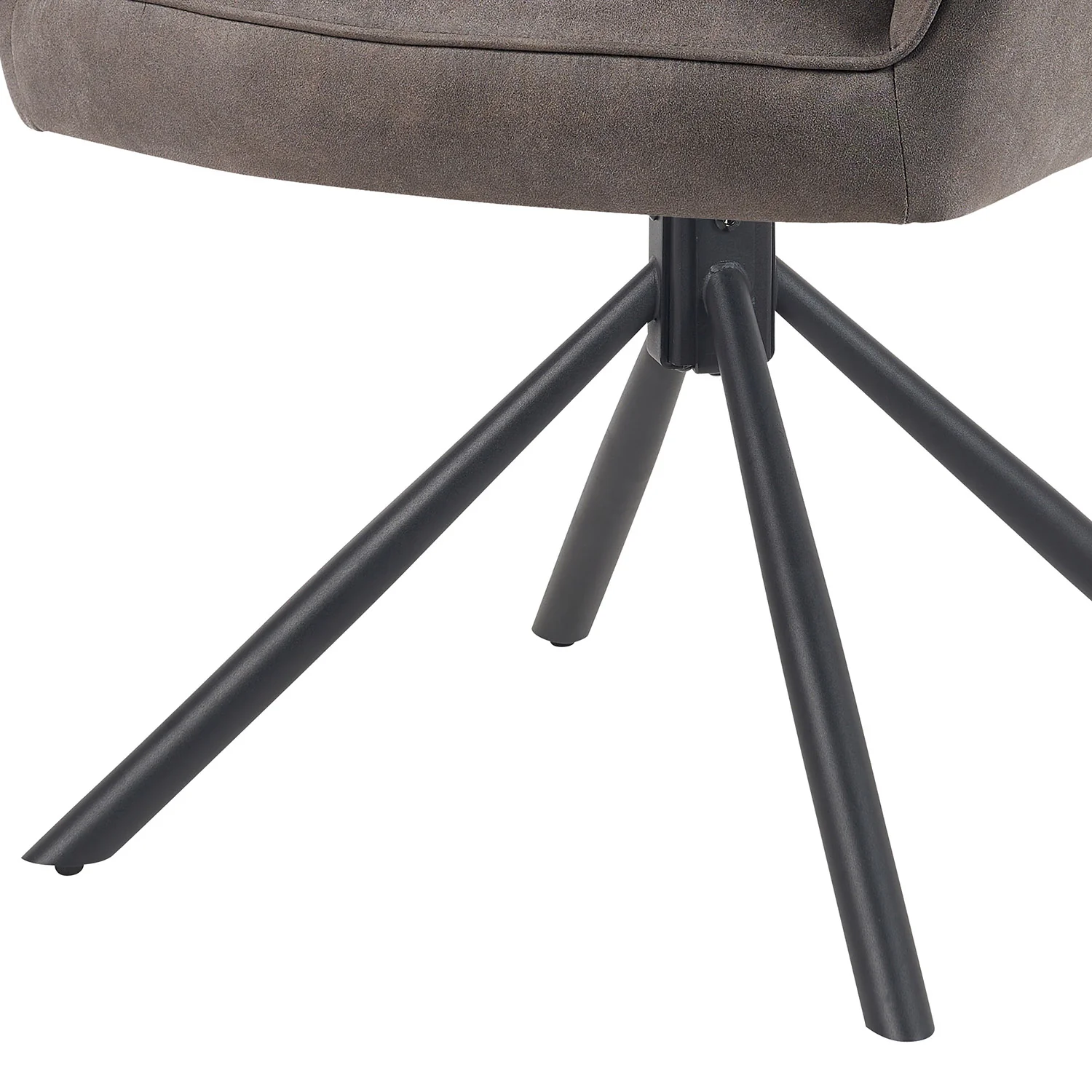 Esszimmerstuhl Mika-Piet, Braun, Gestell 360° drehbar, höhenverstellbar, Metall pulverbeschichtet Matt-Schwarz - Image 16