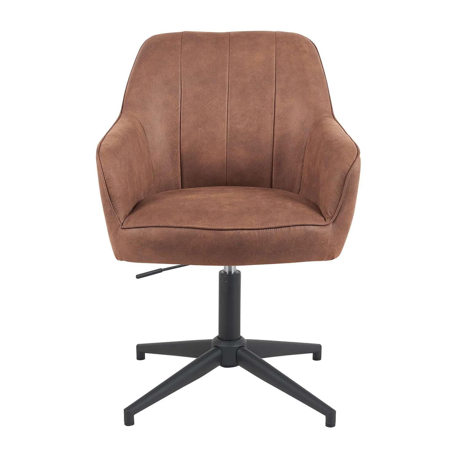 Esszimmerstuhl Mika-Piet, Braun, Gestell 360° drehbar, höhenverstellbar, Metall pulverbeschichtet Matt-Schwarz - Image 45