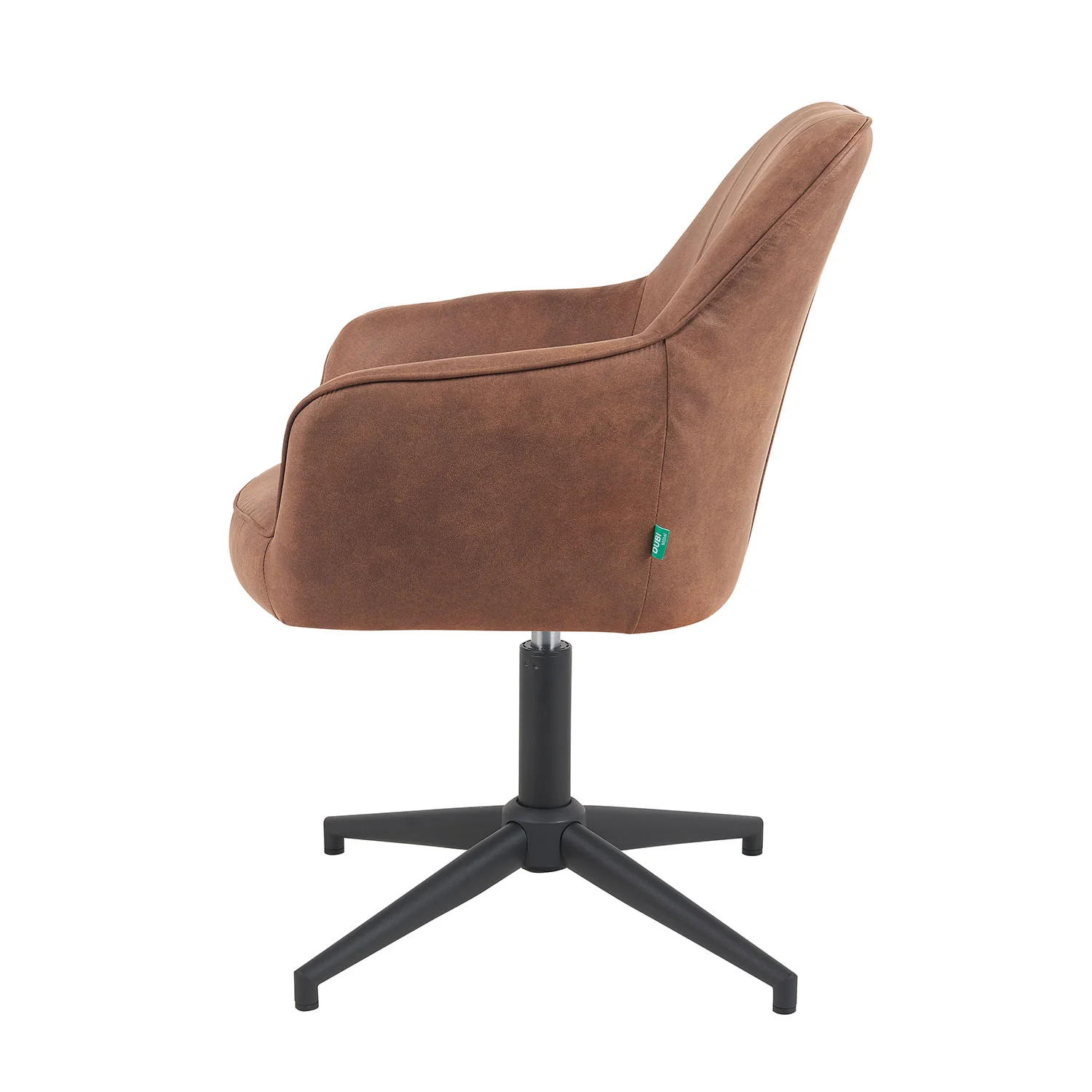 Esszimmerstuhl Mika-Piet, Braun, Gestell 360° drehbar, höhenverstellbar, Metall pulverbeschichtet Matt-Schwarz - Image 47