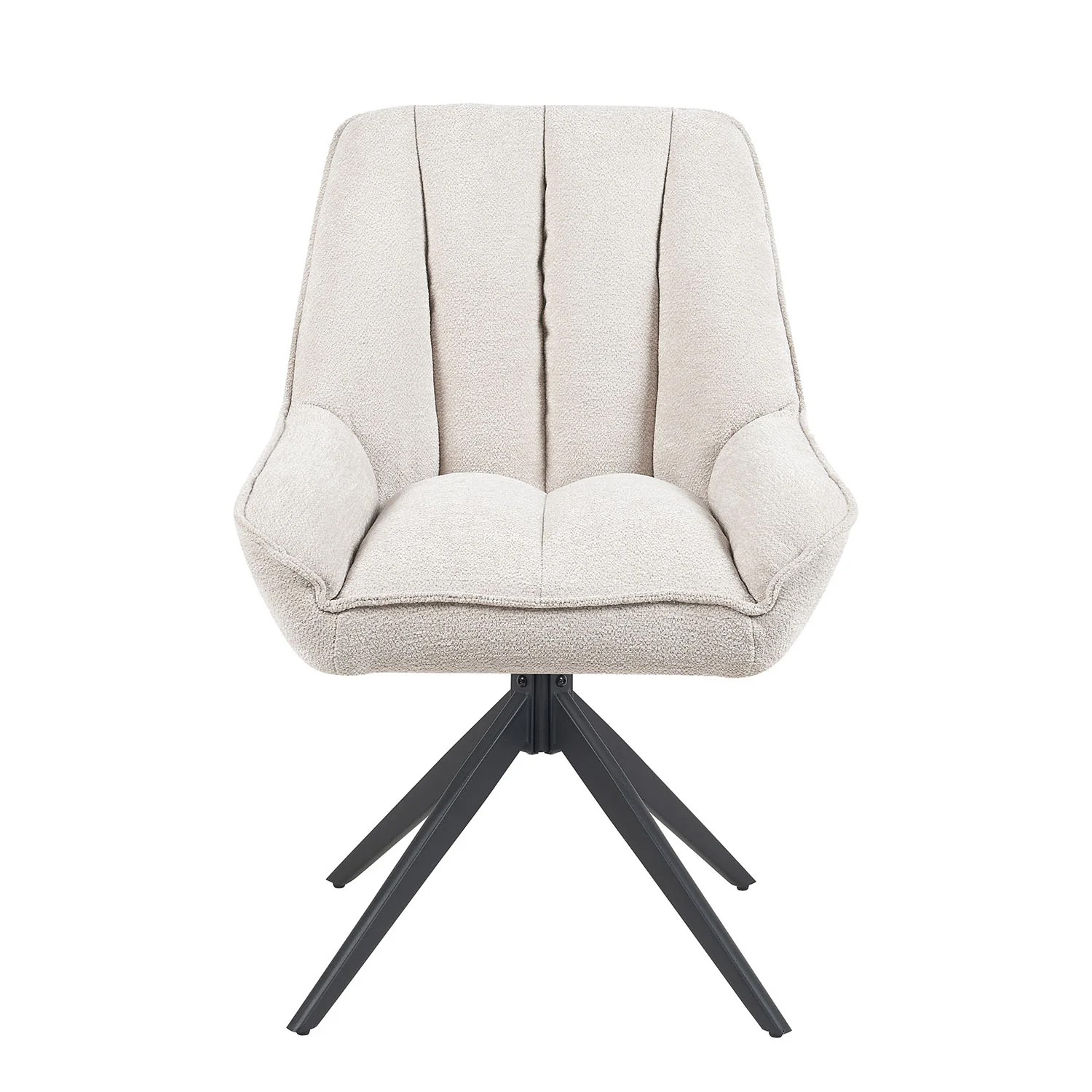Esszimmerstuhl Mika-Zoe 2er-Set | 360° drehbar | Metall pulverbeschichtet Matt-Schwarz - Image 11