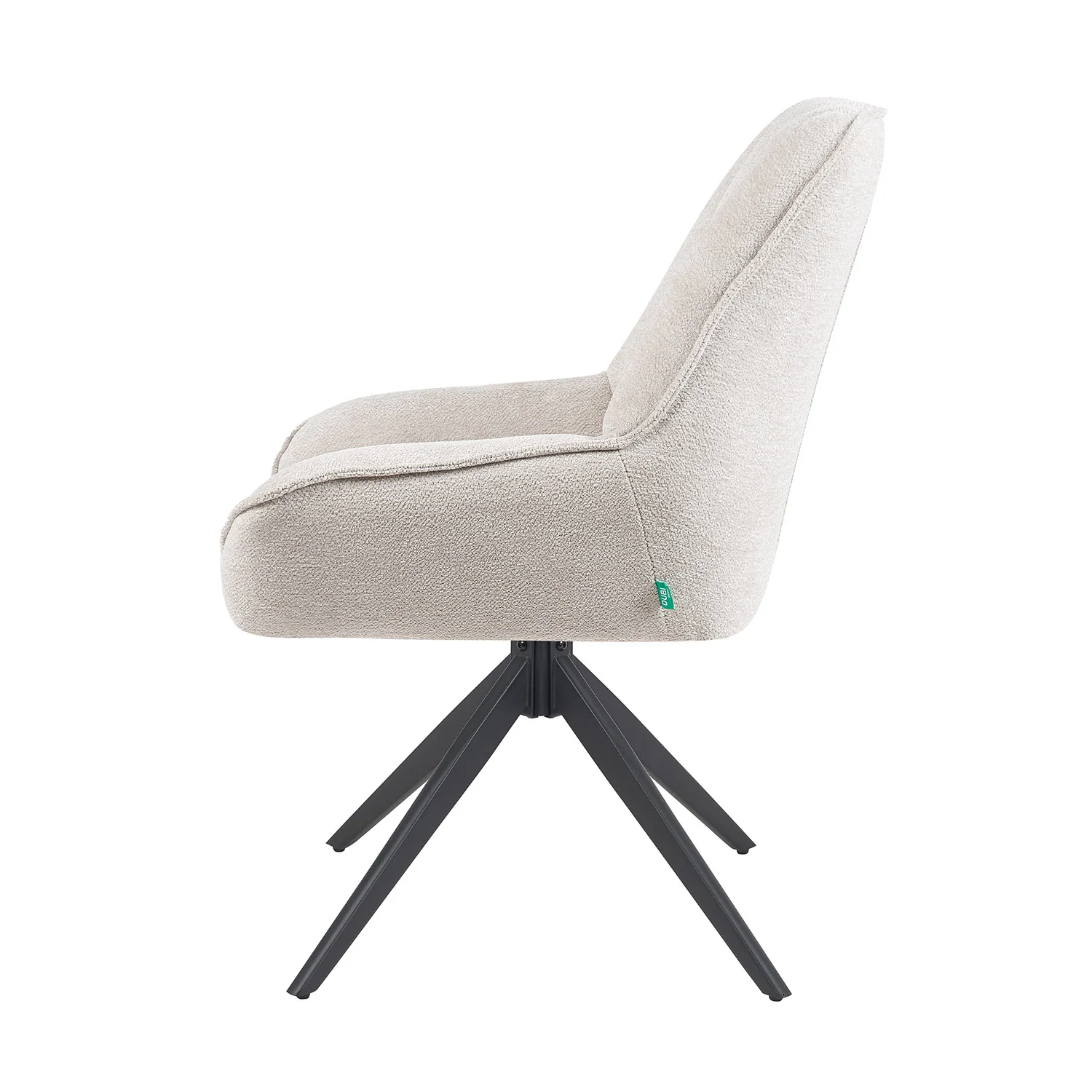 Esszimmerstuhl Mika-Zoe 2er-Set | 360° drehbar | Metall pulverbeschichtet Matt-Schwarz - Image 13