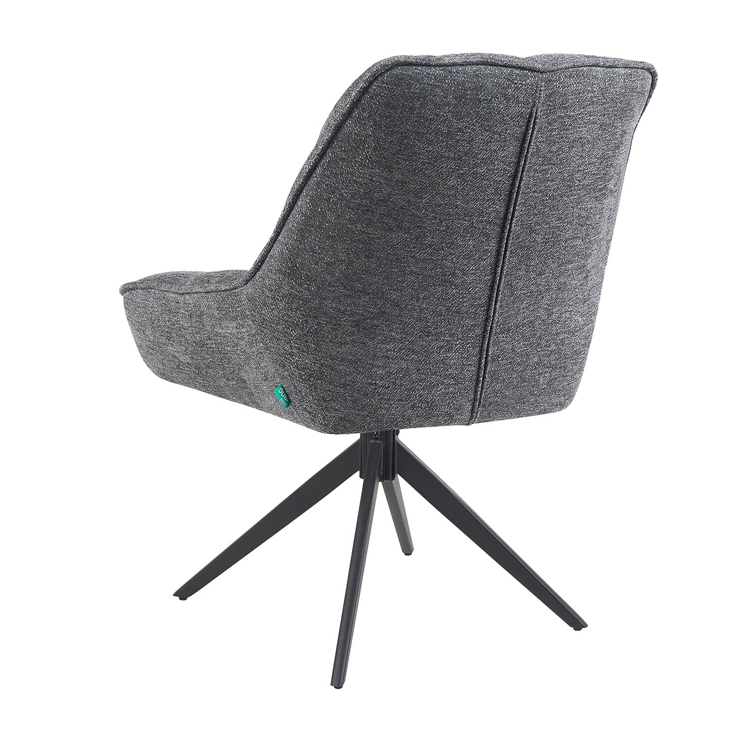 Esszimmerstuhl Mika-Zoe 2er-Set | 360° drehbar | Metall pulverbeschichtet Matt-Schwarz - Image 6